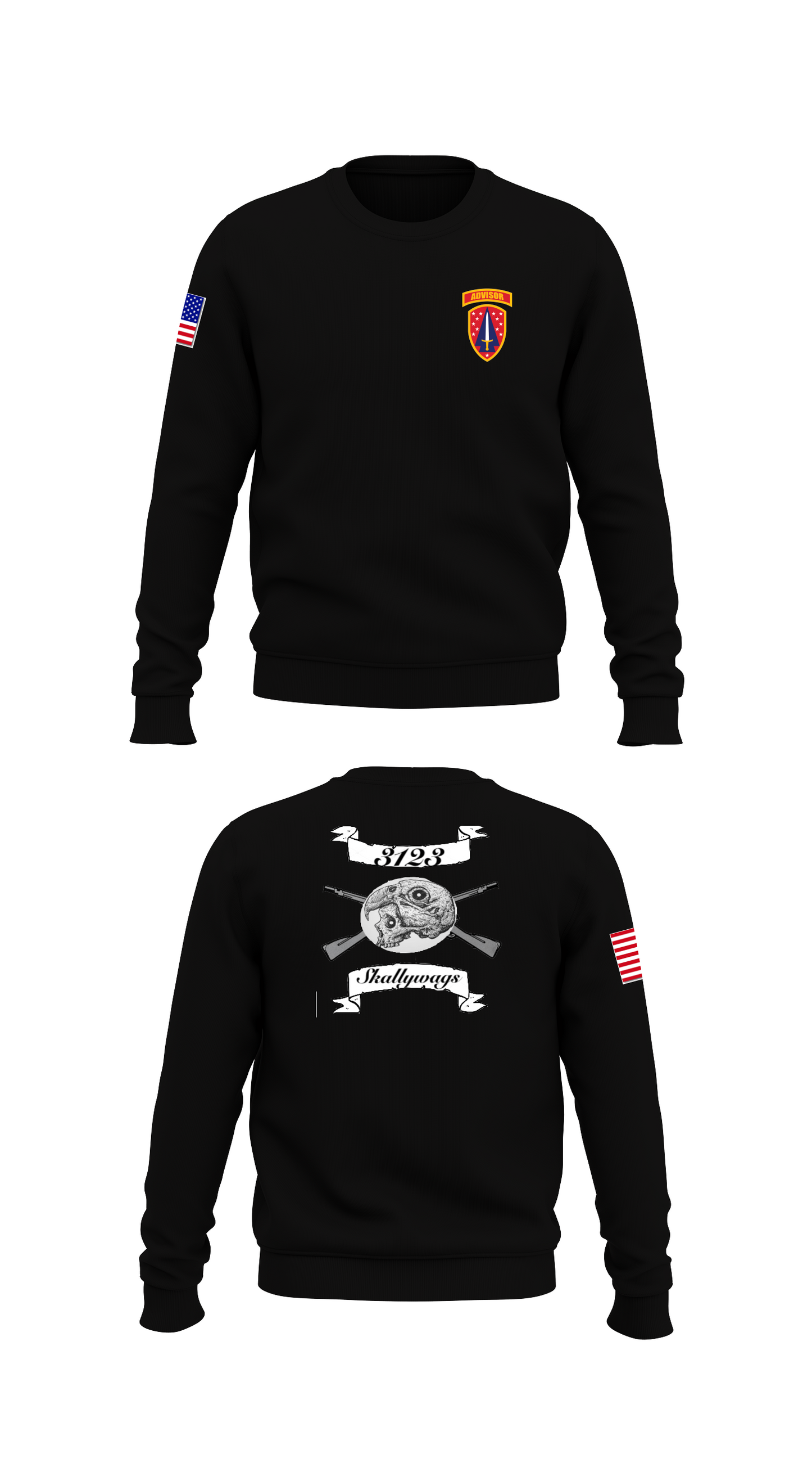 Skallywags Store 1 Core Men's Crewneck Performance Sweatshirt - 32073334821