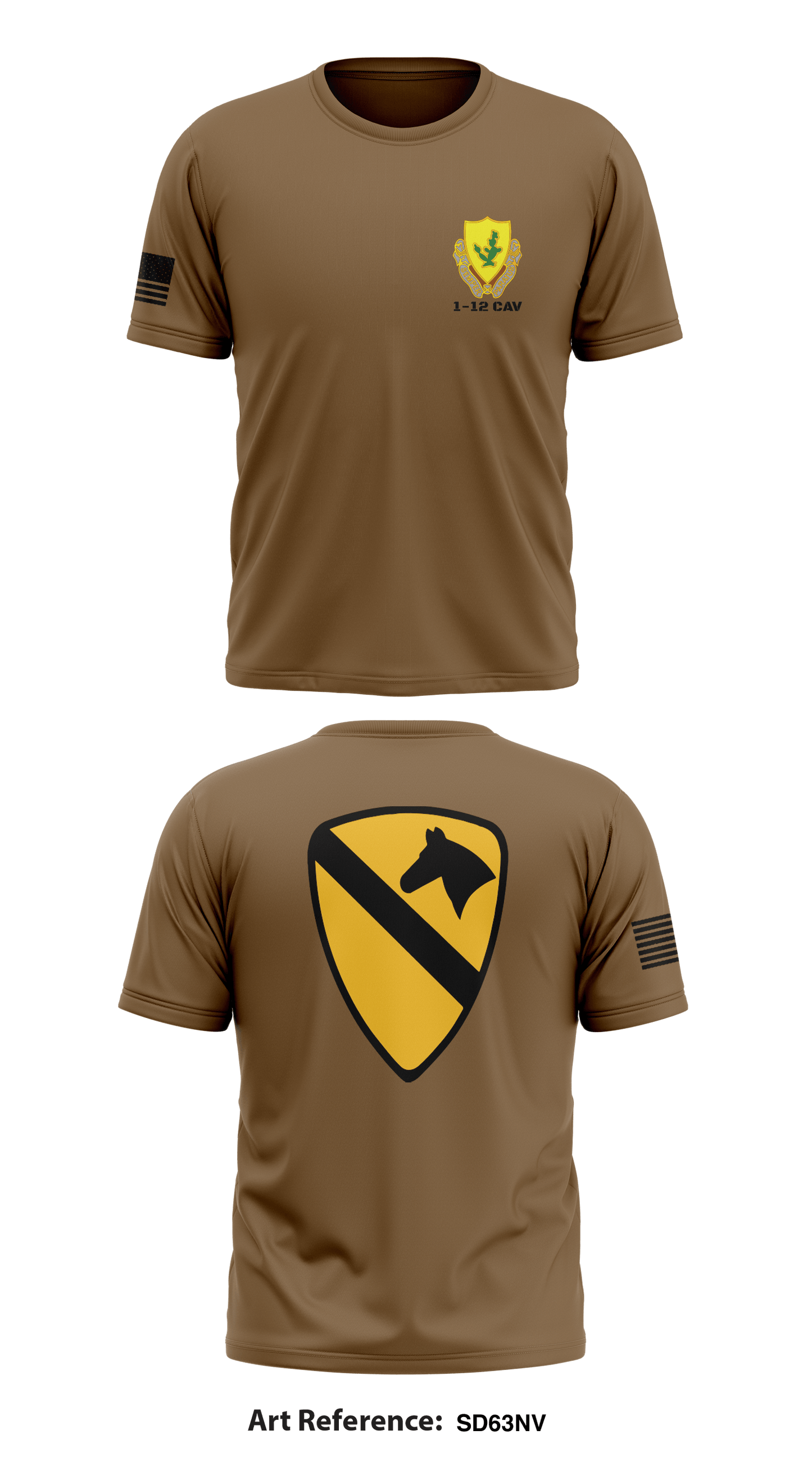 1-12 Cav Store 1 Core Men's SS Performance Tee - Sd63Nv