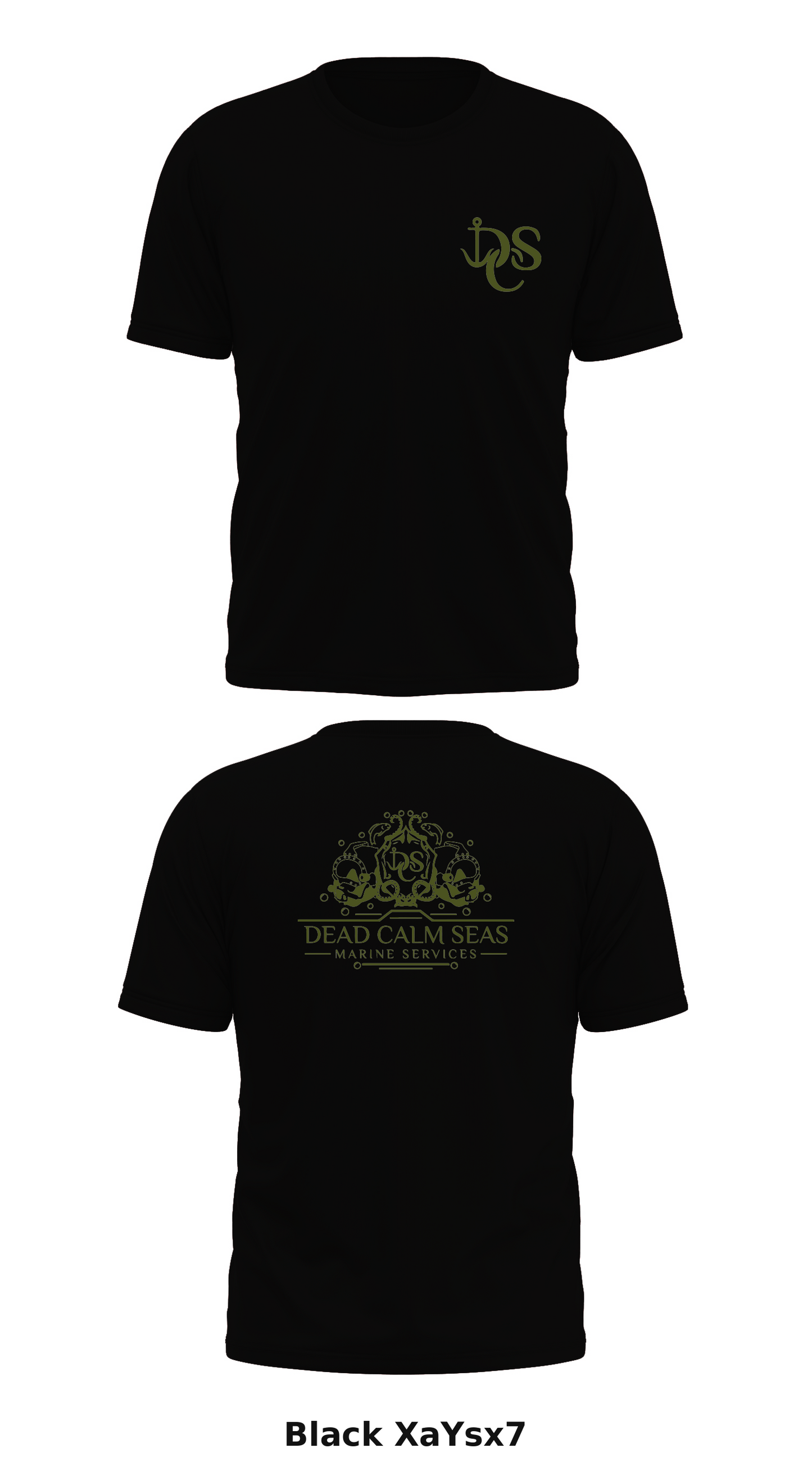 Dead Calm Seas Marine Services Store 1 Core Men's SS Performance Tee - XaYsx7