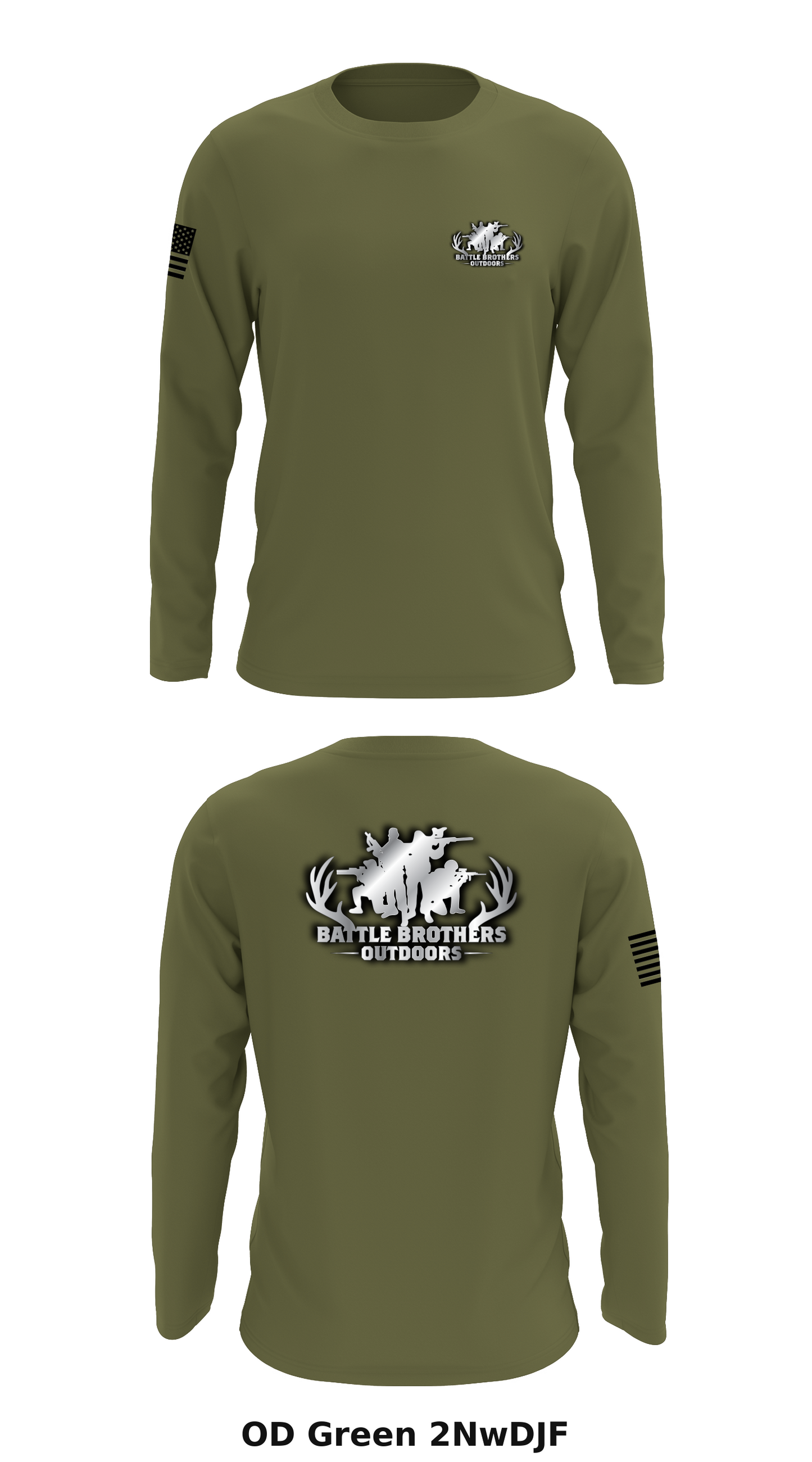 Battle Brothers Outdoors Store 1 Core Men's LS Performance Tee - 2NwDJF