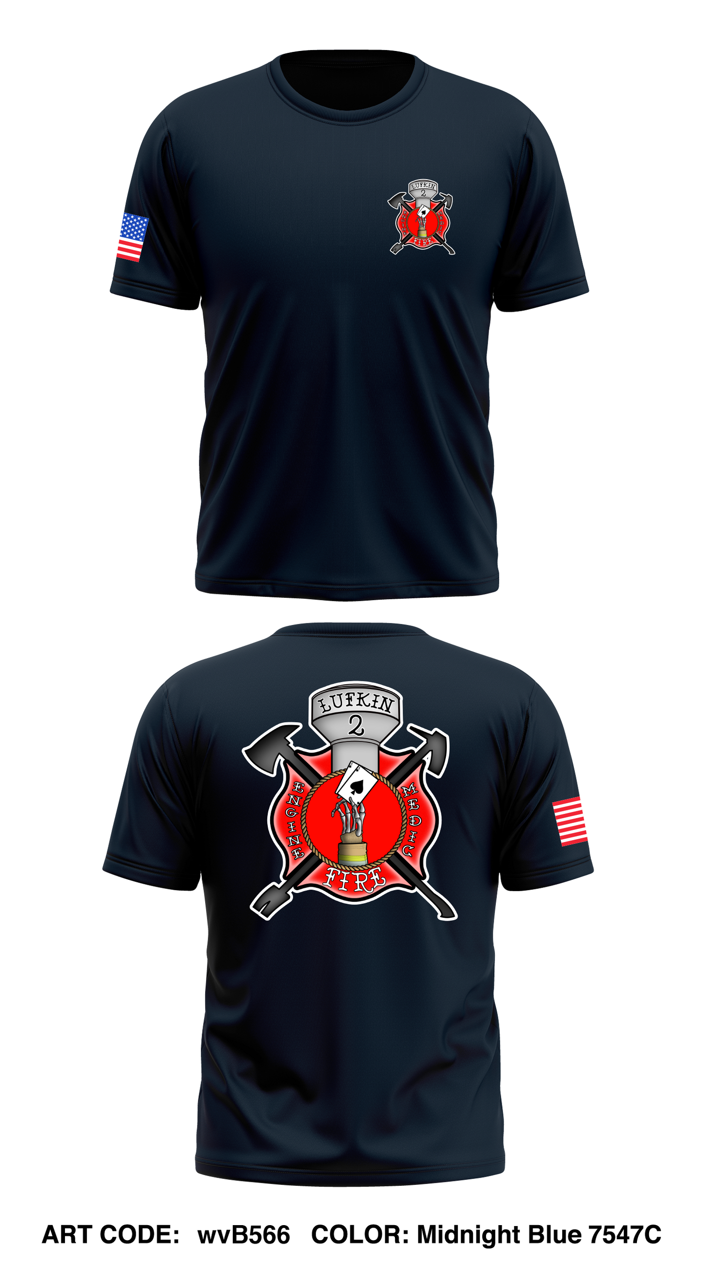 Lufkin Fire Station 2 Store 1 Core Men's SS Performance Tee - wvB566