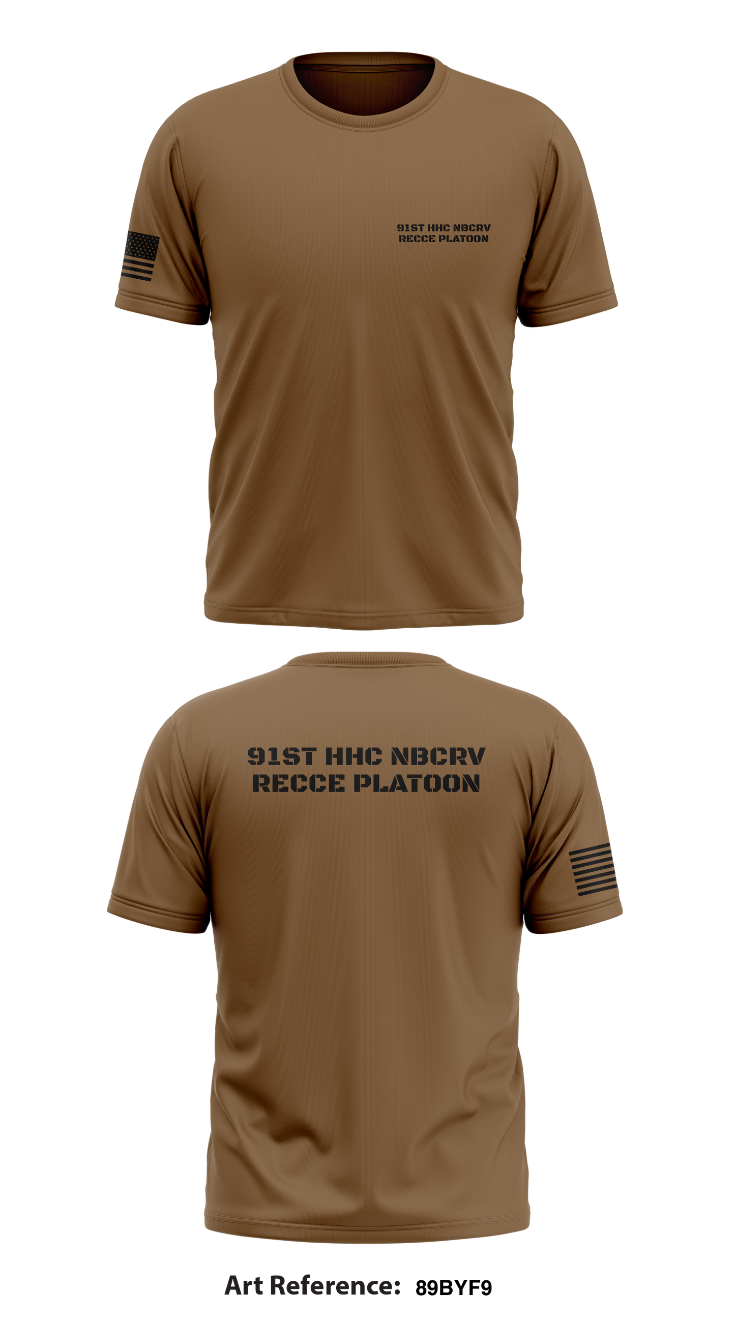 91st HHC NBCRV RECCE Platoon Store 1 Core Men's SS Performance Tee - 89Byf9