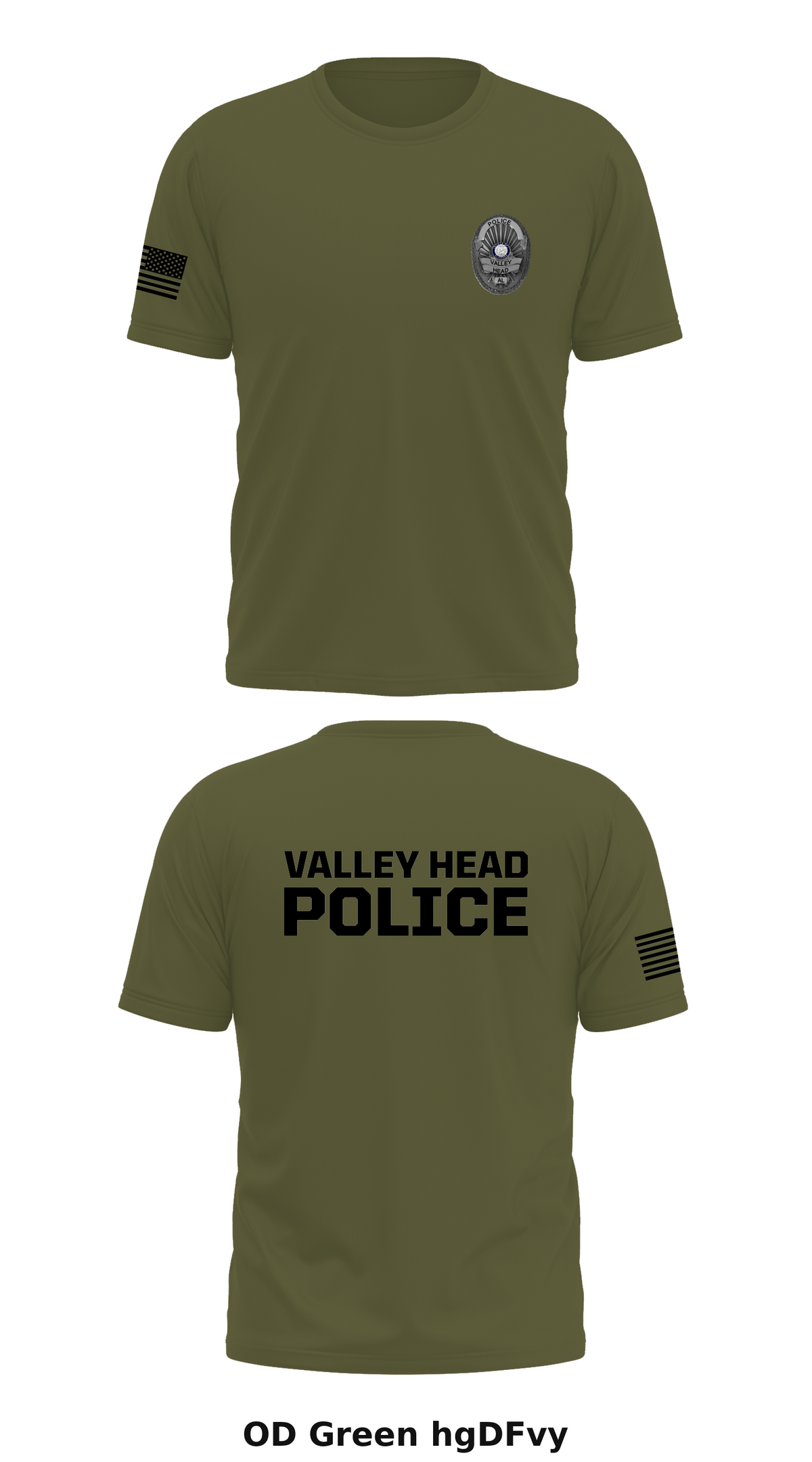 Valley Head Police Store 1 Core Men's SS Performance Tee - hgDFvy