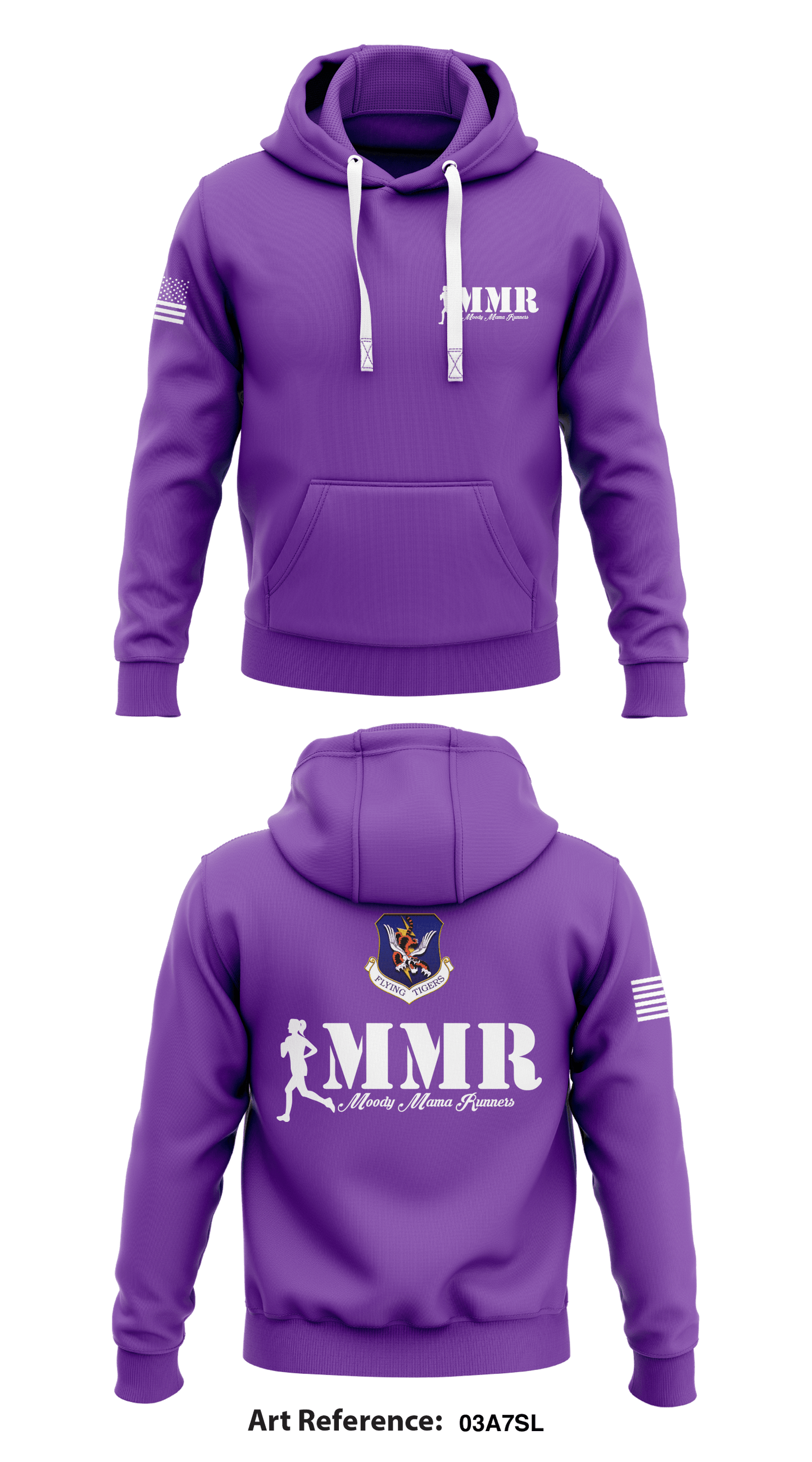 Moody Mama Runners Store 1 Core Men's Hooded Performance Sweatshirt - 03A7sL