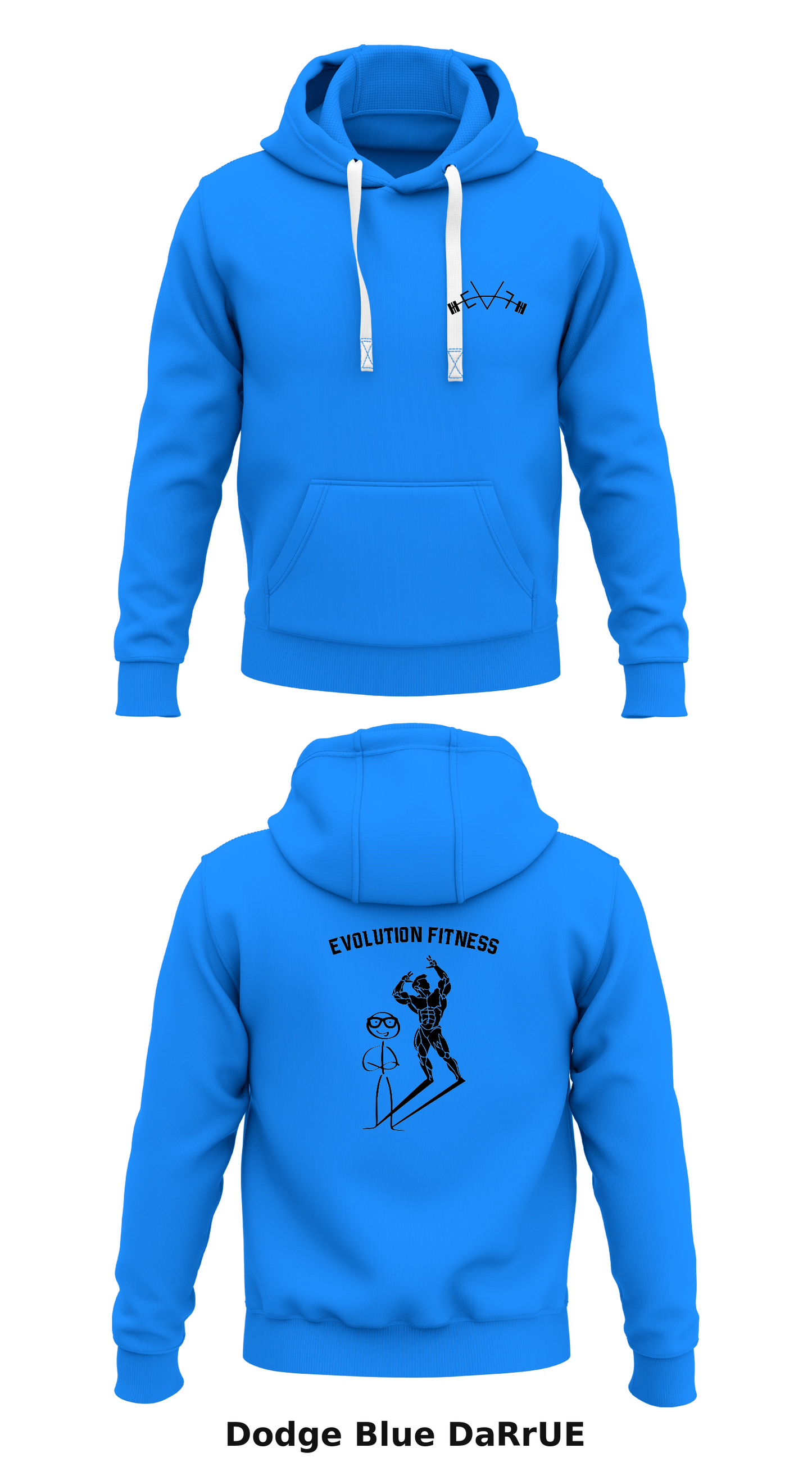 Evolution Fitness Store 1 Core Men's Hooded Performance Sweatshirt - DaRrUE