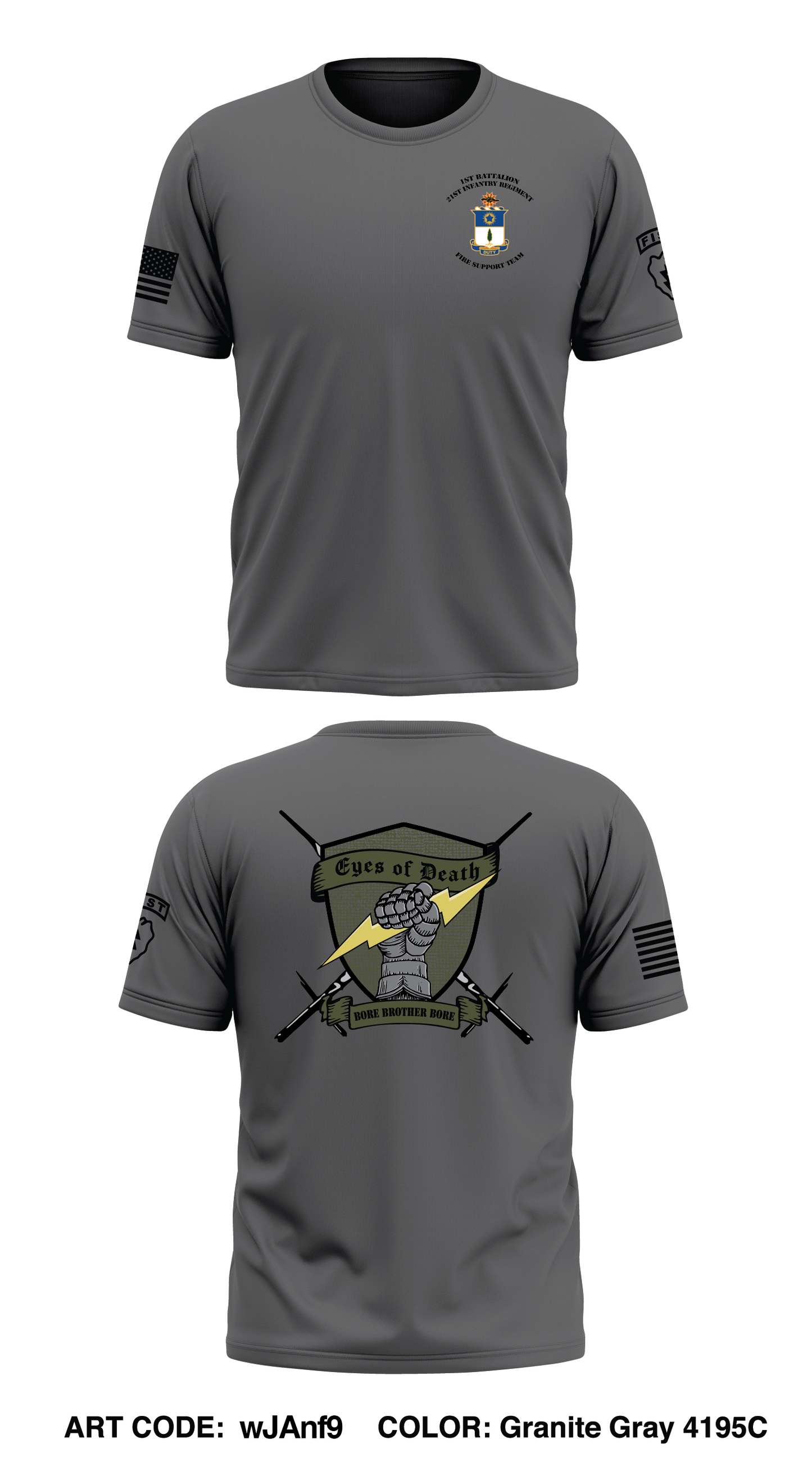 1-21 IN Fire Support Element Store 1 Core Men's SS Performance Tee - wJAnf9