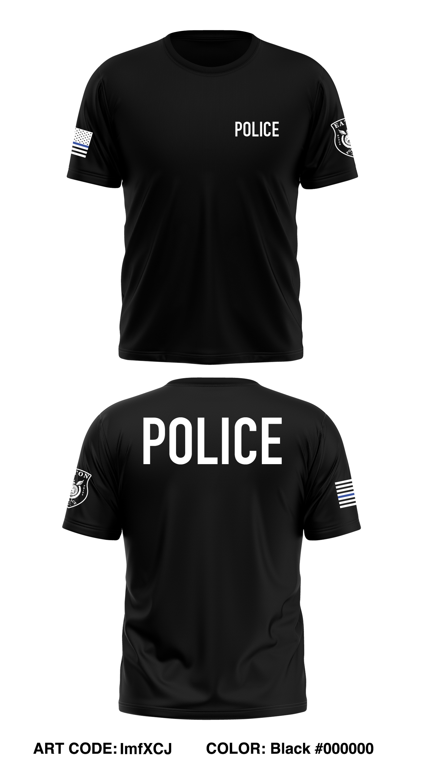 Eaton Police Department Store 1 Core Men's SS Performance Tee - ImfXCJ