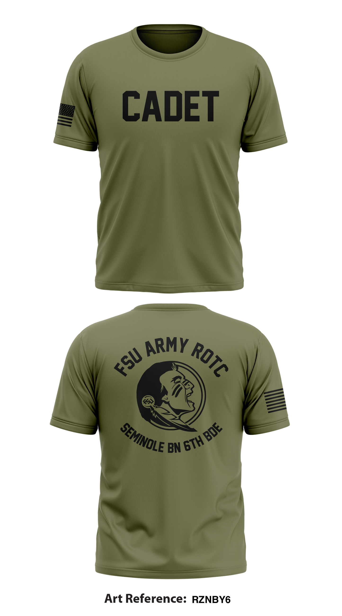 FSU Army ROTC, Seminole BN, 6th B Store 1 Core Men's SS Performance Tee - RZNby6