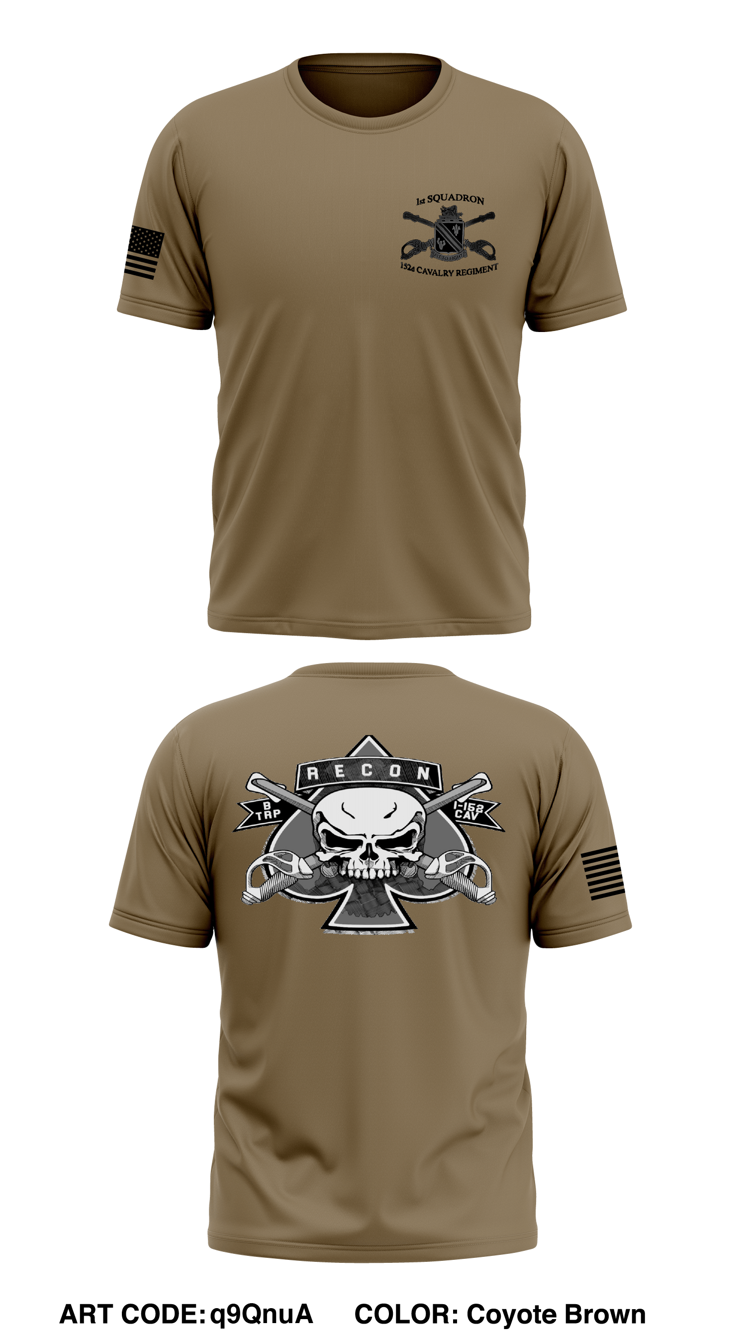 B troop 1 152 cav Store 1 Core Men s SS Performance Tee q9QnuA Emblem Athletic