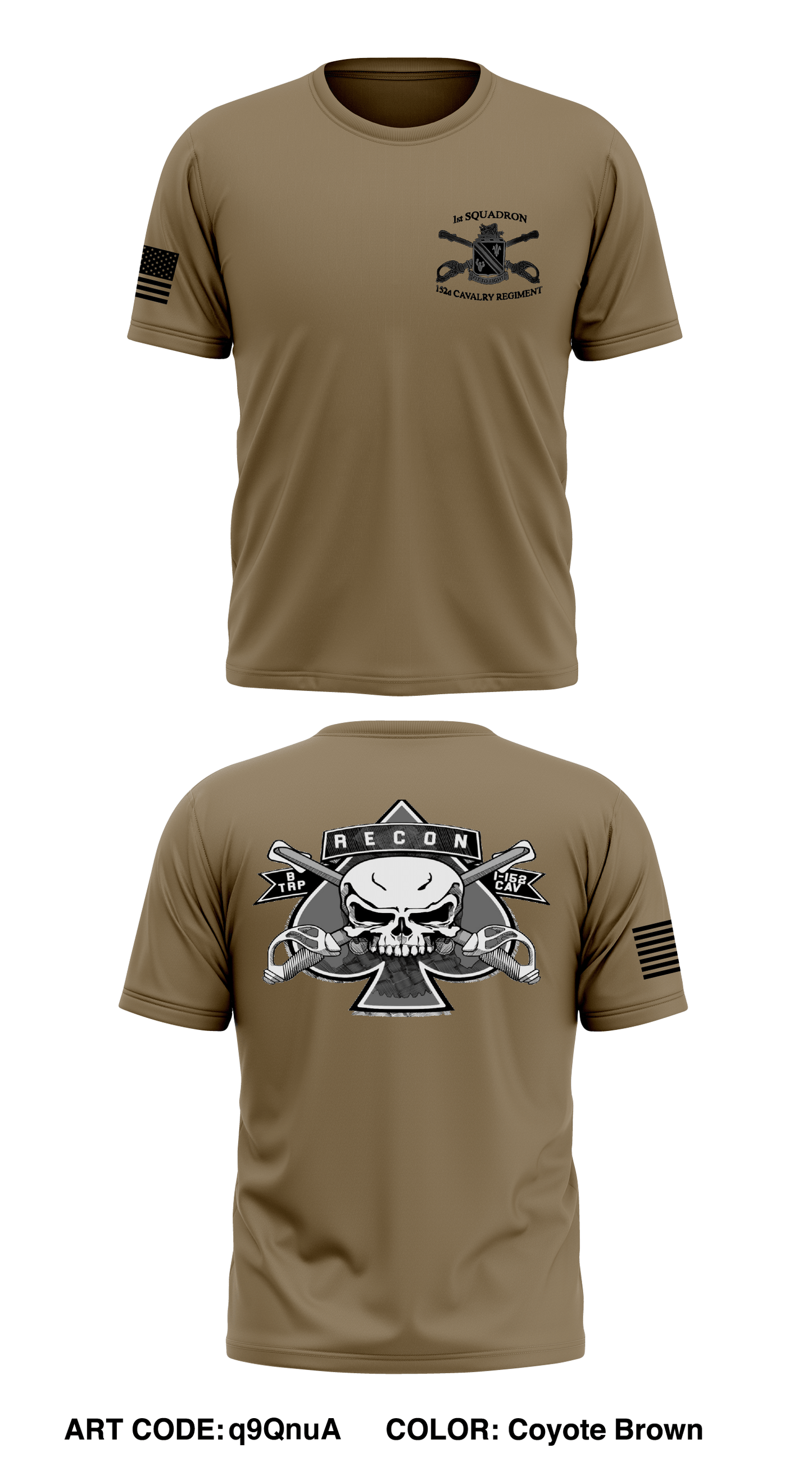 B-troop 1-152 cav Store 1 Core Men's SS Performance Tee - q9QnuA