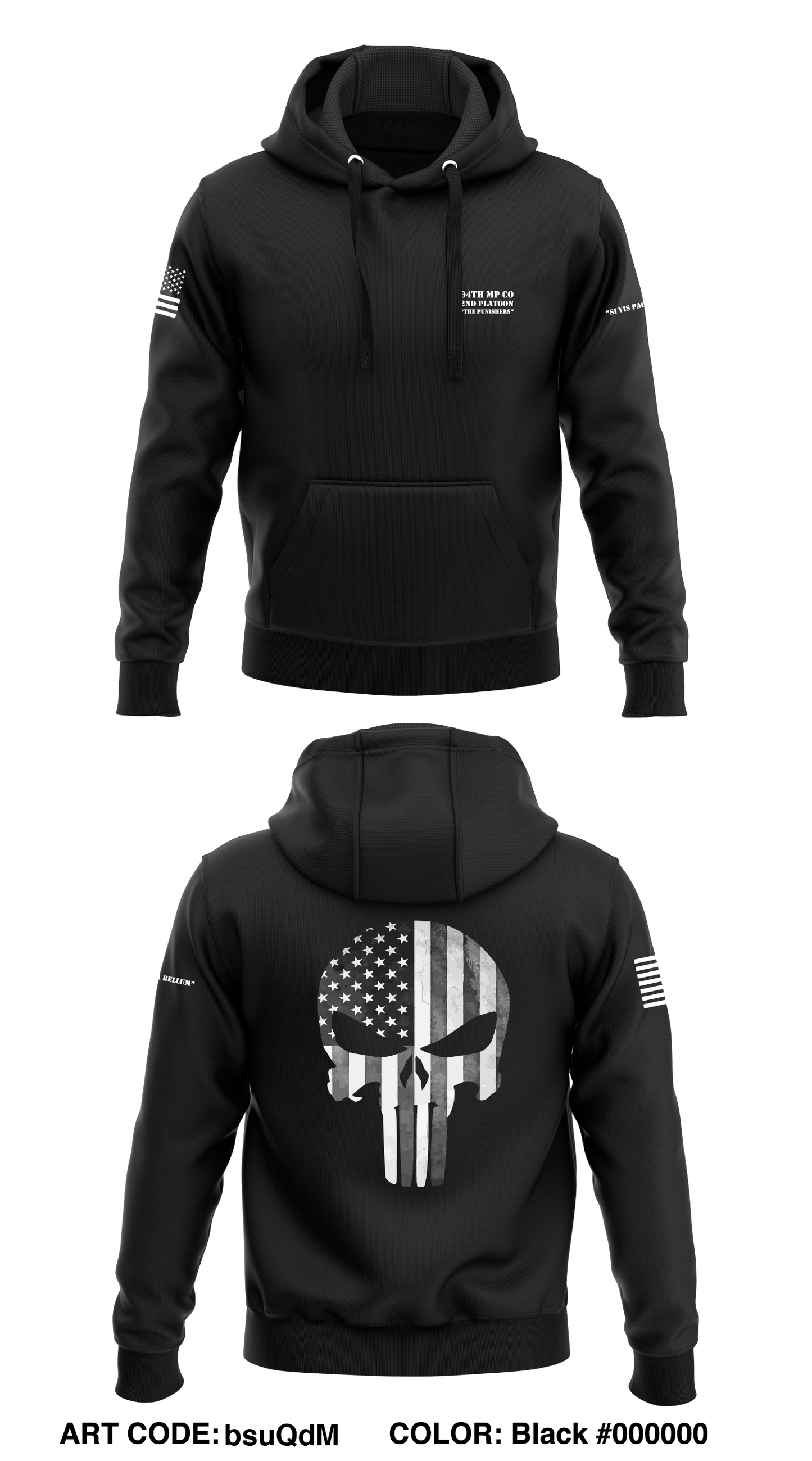 94th MP Co Store 1 Core Men's Hooded Performance Sweatshirt - bsuQdM
