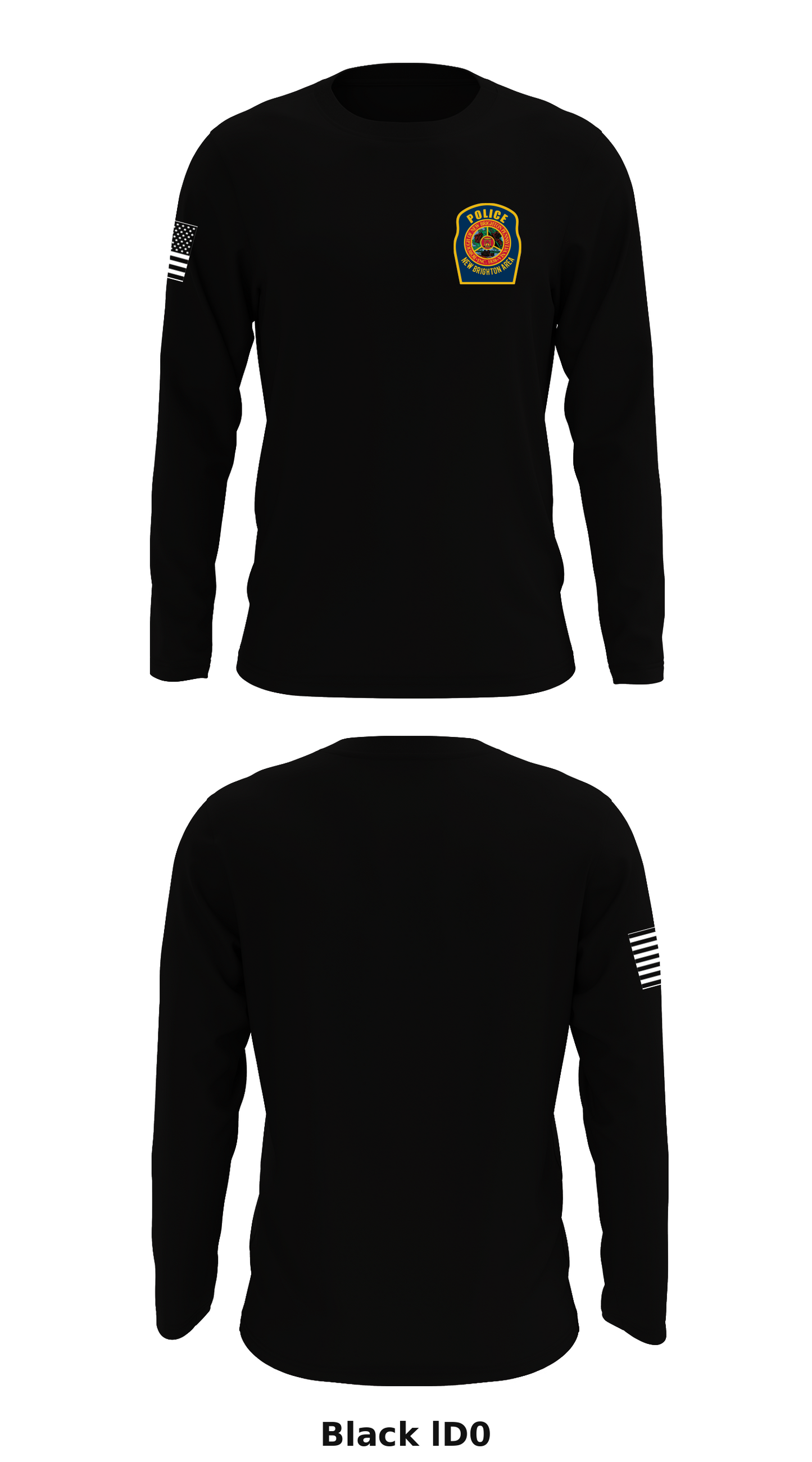 New Brighton Area Police Department Store 1 Core Men's LS Performance Tee - lD0