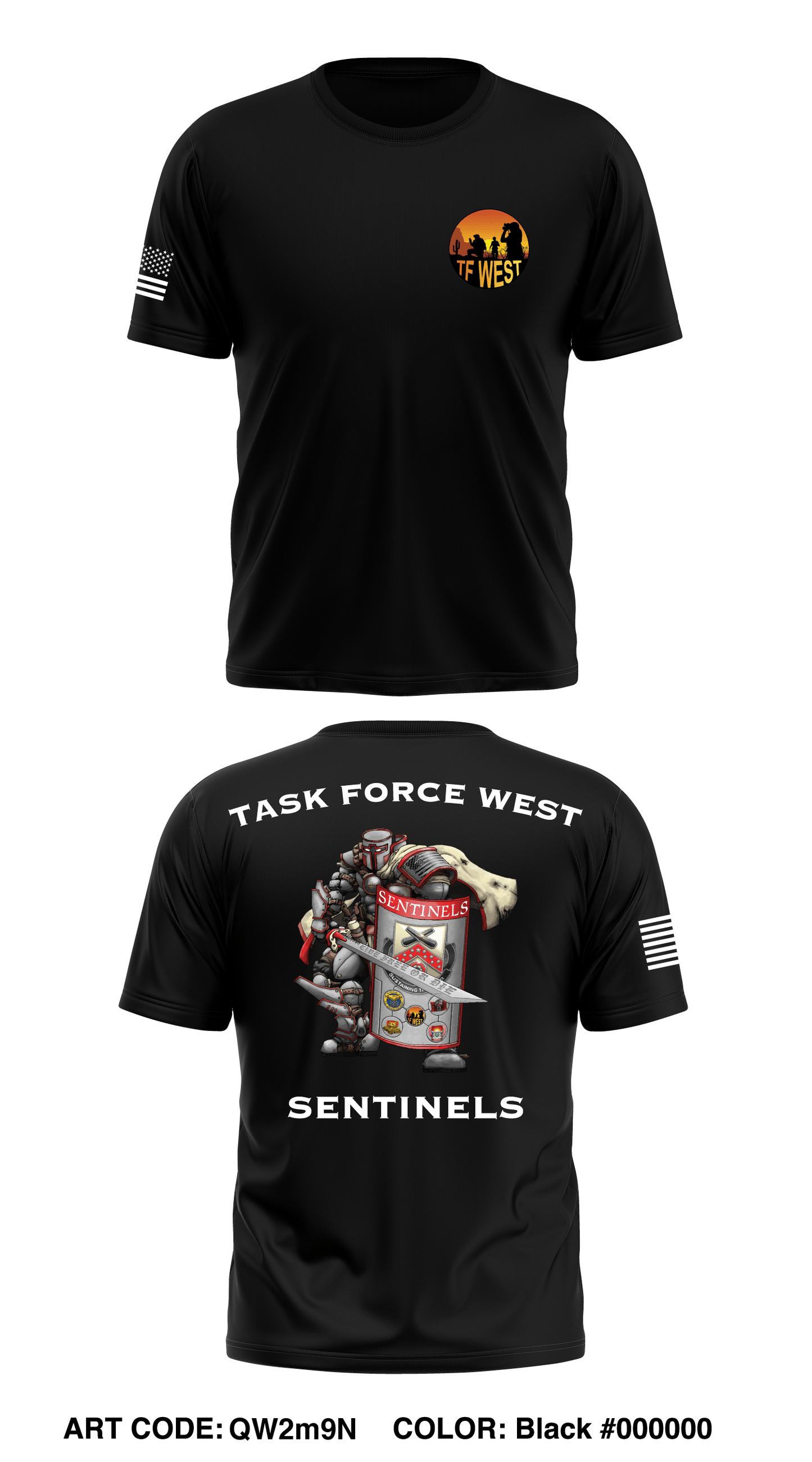 Task Force West Sentinels Store 1 Core Men's SS Performance Tee - 9zKxah
