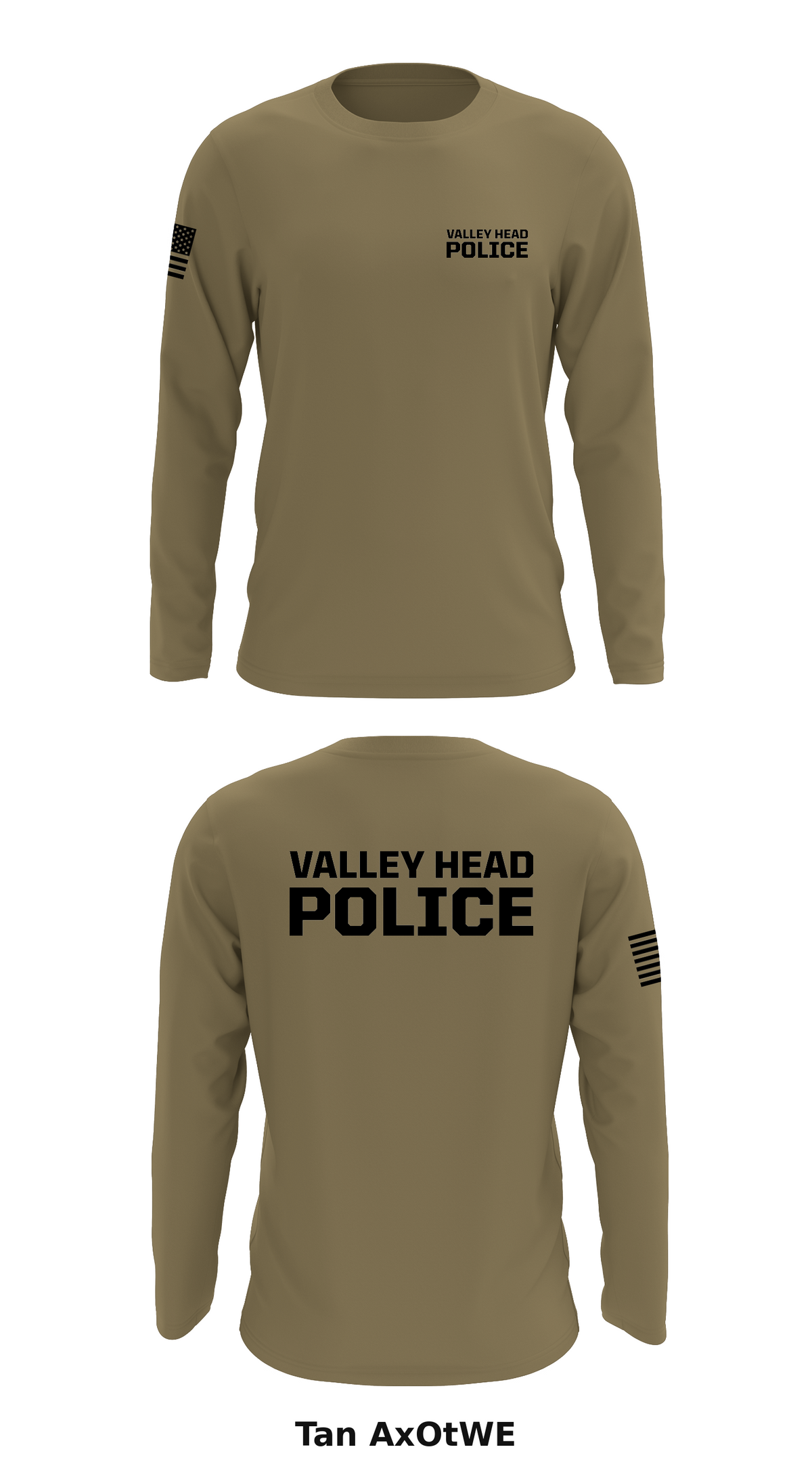 Valley Head Police Store 1 Core Men's LS Performance Tee - AxOtWE