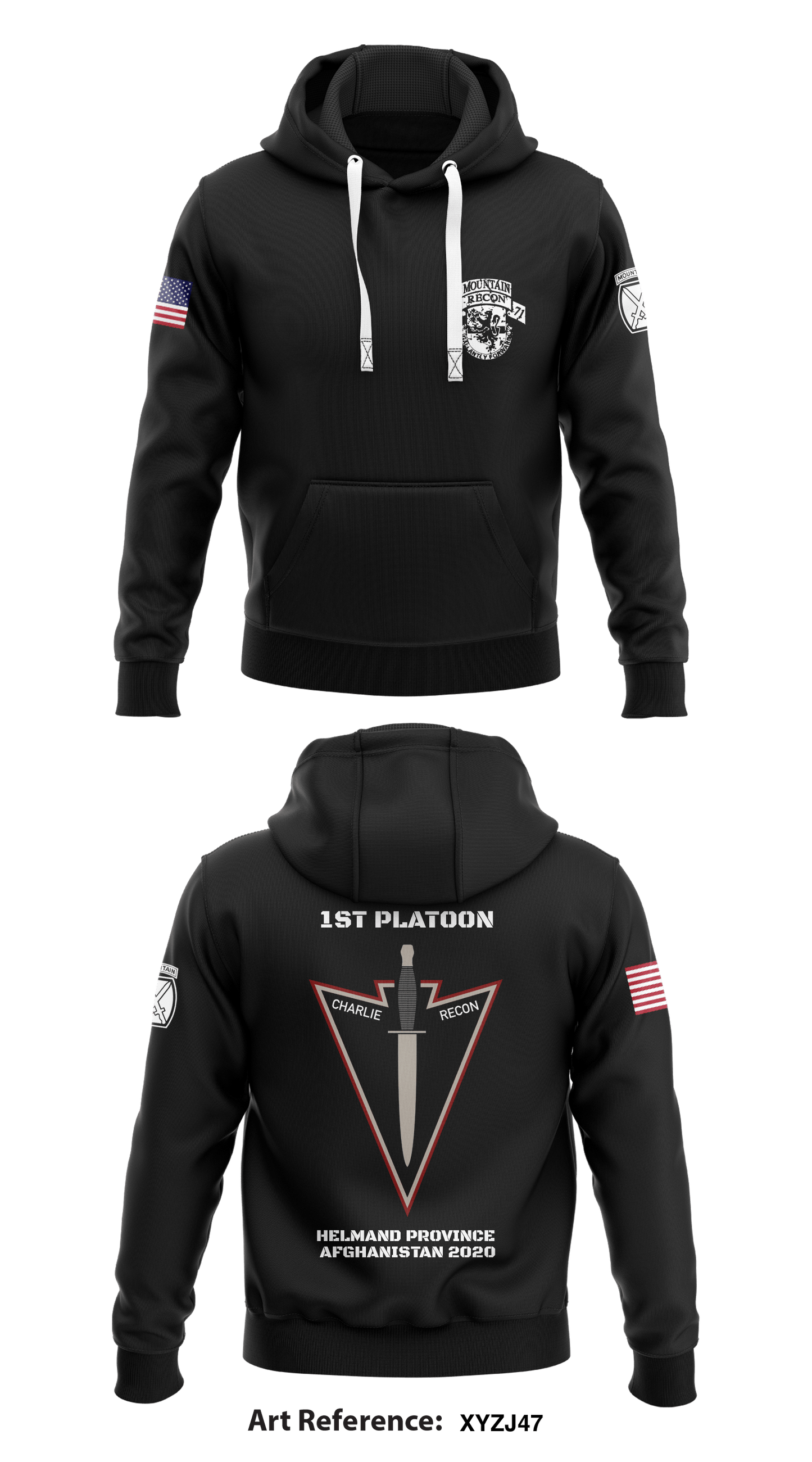 Charlie, 3-71 CAV Store 1 Core Men's Hooded Performance Sweatshirt - xYzj47