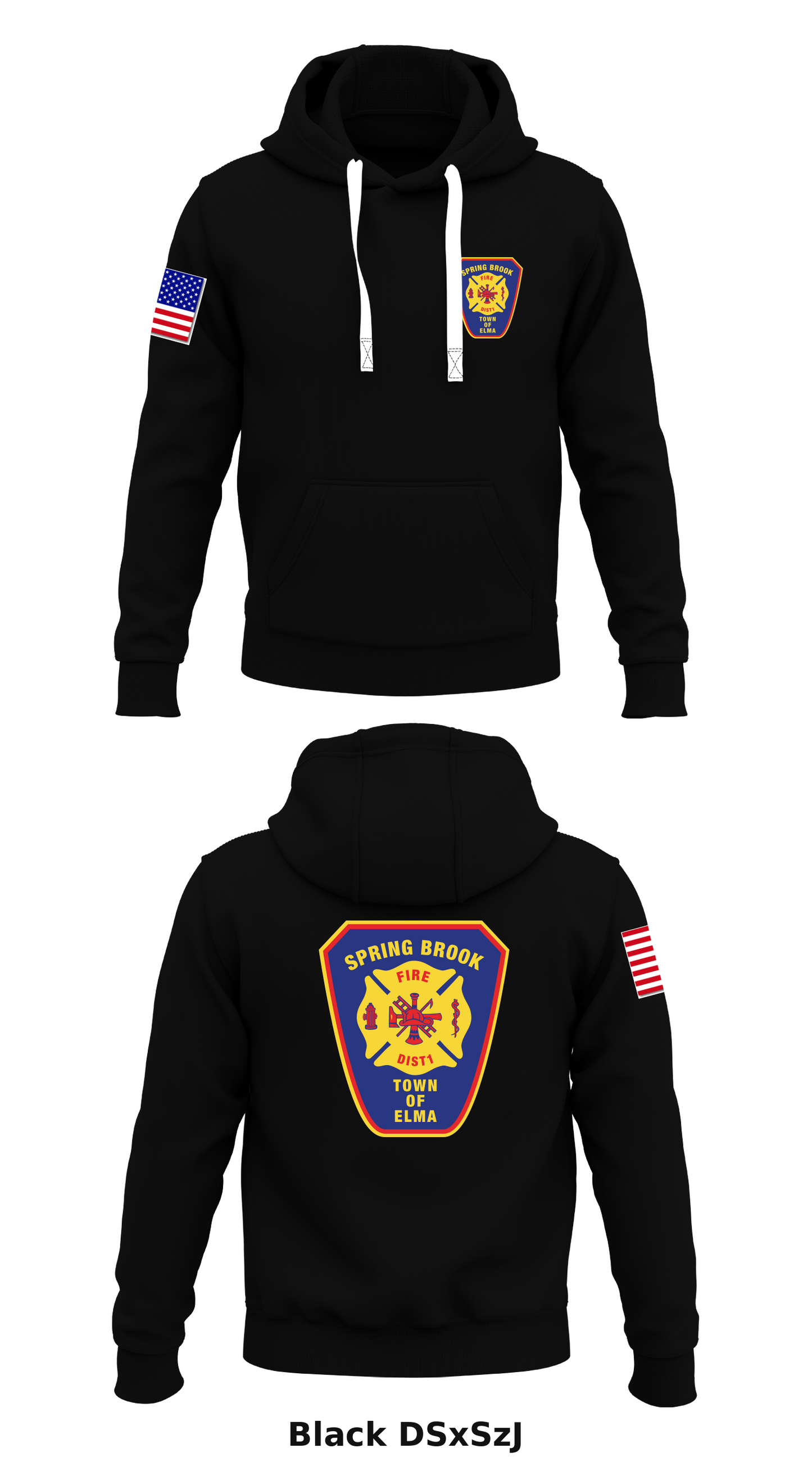 Spring Brook Fire District #1 Store 1 Core Men's Hooded Performance Sweatshirt - DSxSzJ