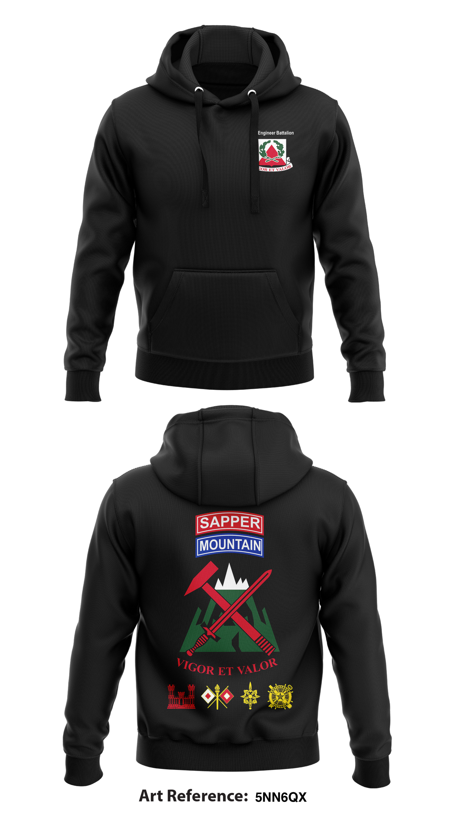 41ST BBE, 2 BCT, 1TH MTN DIV Store 1 Core Men's Hooded Performance Sweatshirt - 5nn6Qx