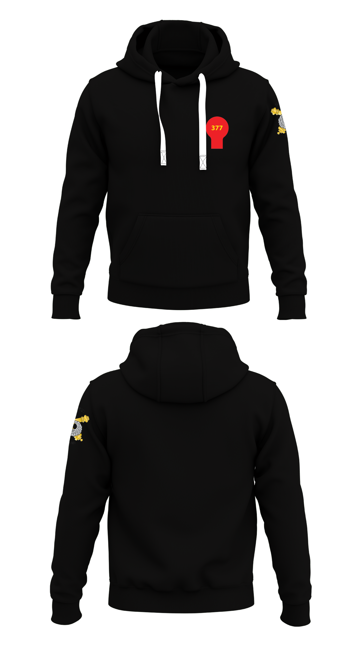 2-377TH PFAR Store 1 Core Men's Hooded Performance Sweatshirt - 96093327987