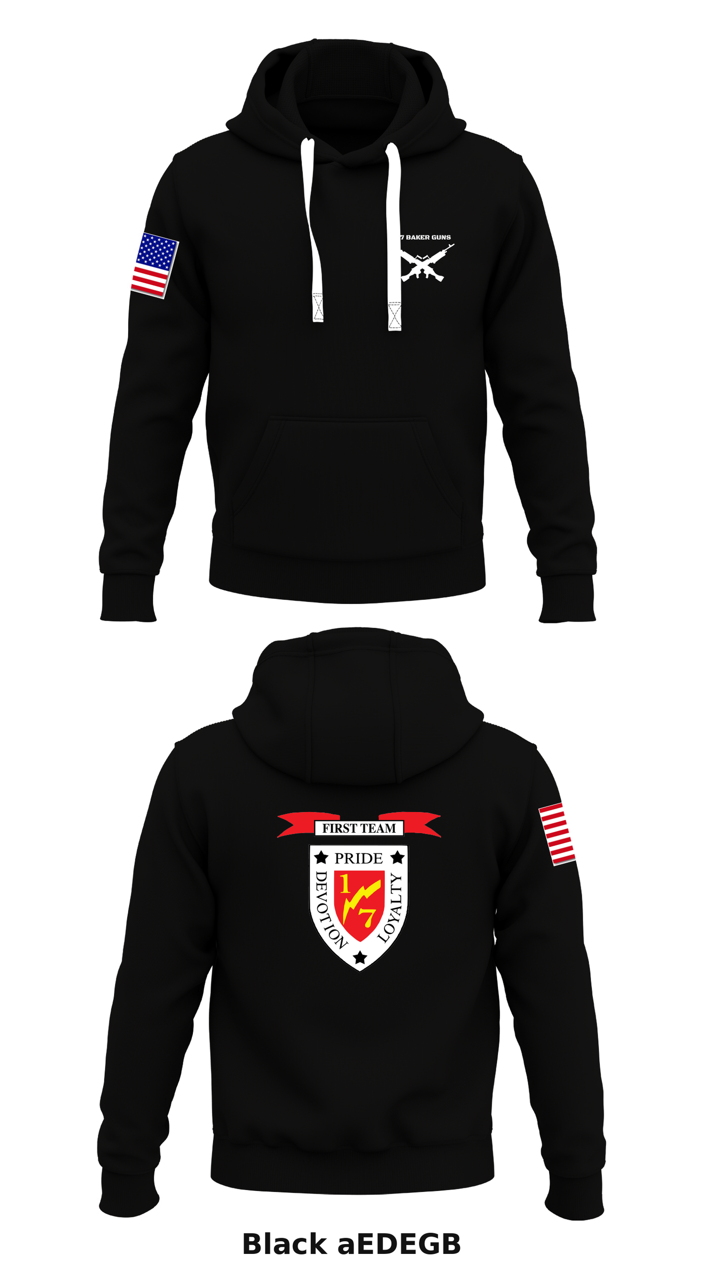1/7 Baker Guns Store 1 Core Men's Hooded Performance Sweatshirt - aEDEGB