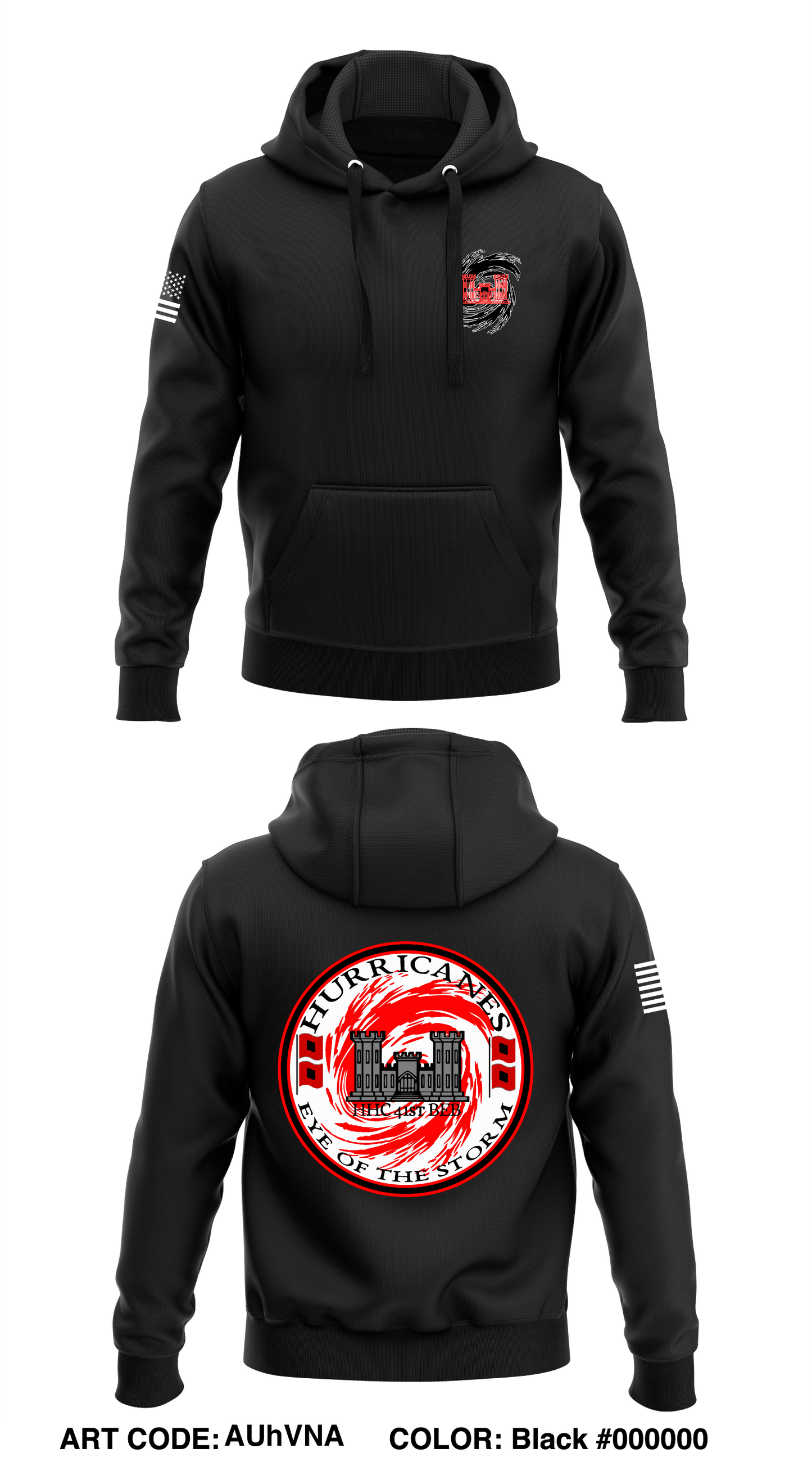 HHC 41st BEB Store 1 Core Men's Hooded Performance Sweatshirt - AUhVNA
