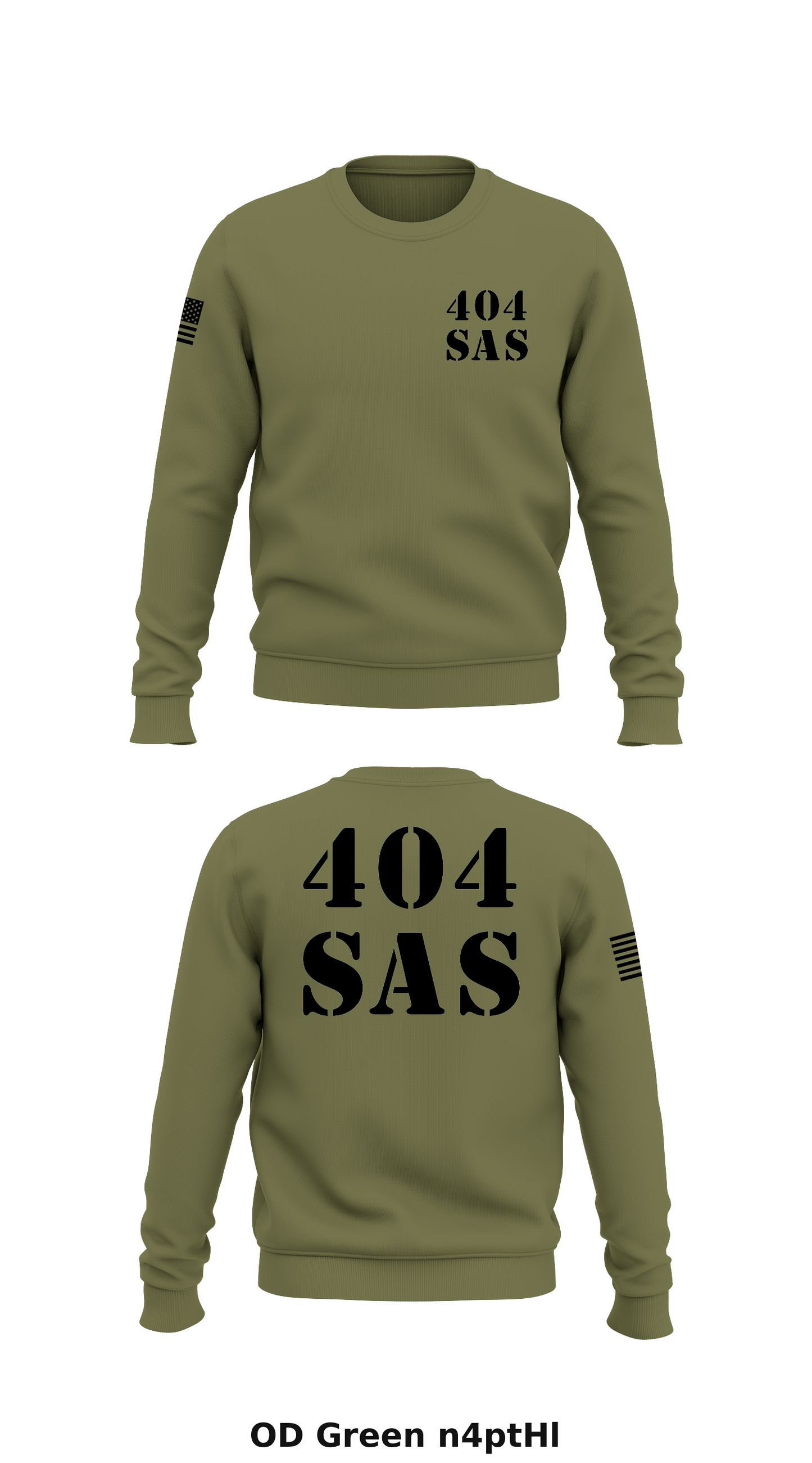 404 SAS Store 1 Core Men's Crewneck Performance Sweatshirt - n4ptHl