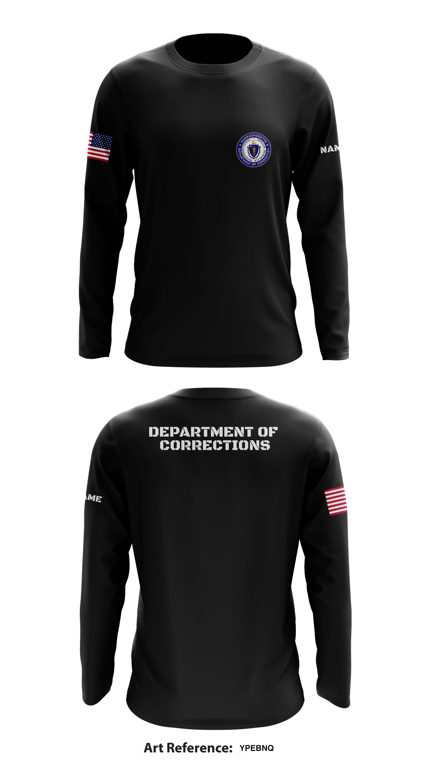 Department of corrections Store 1 Core Men's LS Performance Tee - yPeBnQ