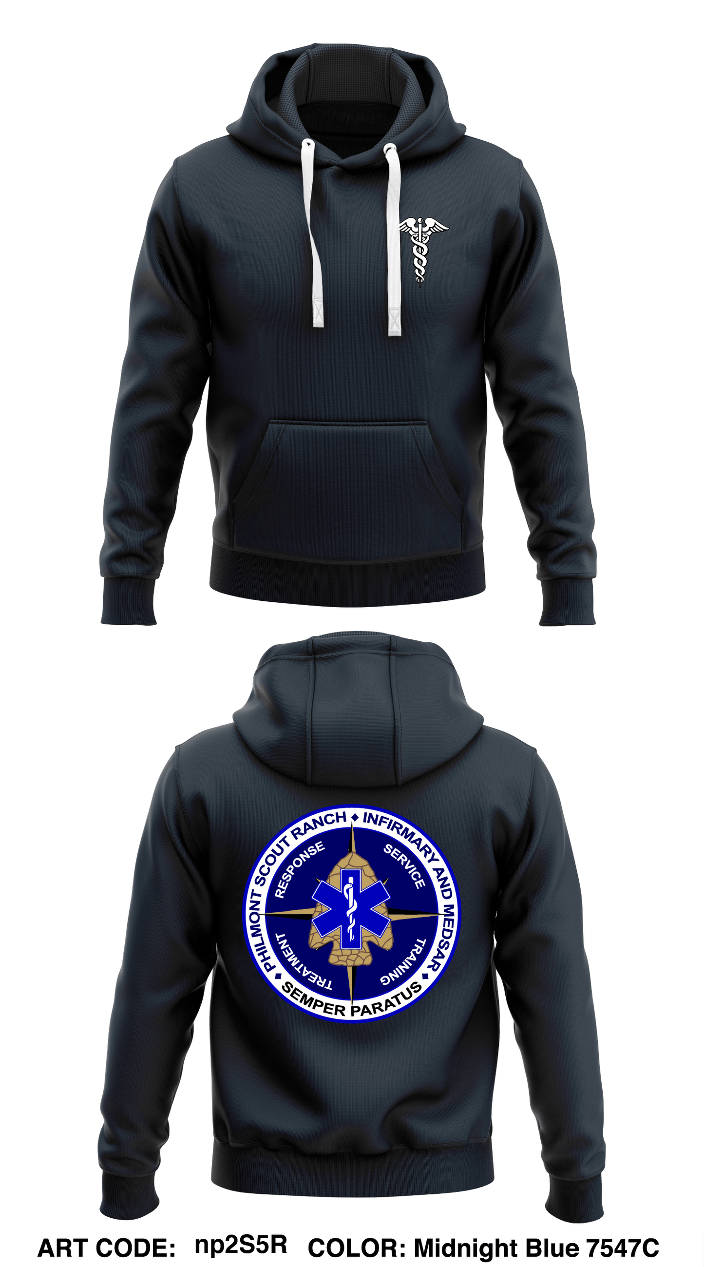 Philmont Scout Ranch Infirmary Store 1 Core Men's Hooded Performance Sweatshirt - np2S5R