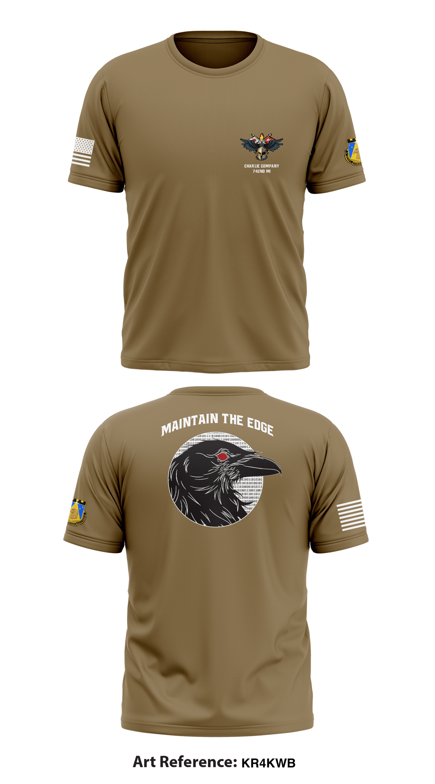 Charlie Company, 742nd MI Store 1 Core Men's SS Performance Tee - kr4KWB