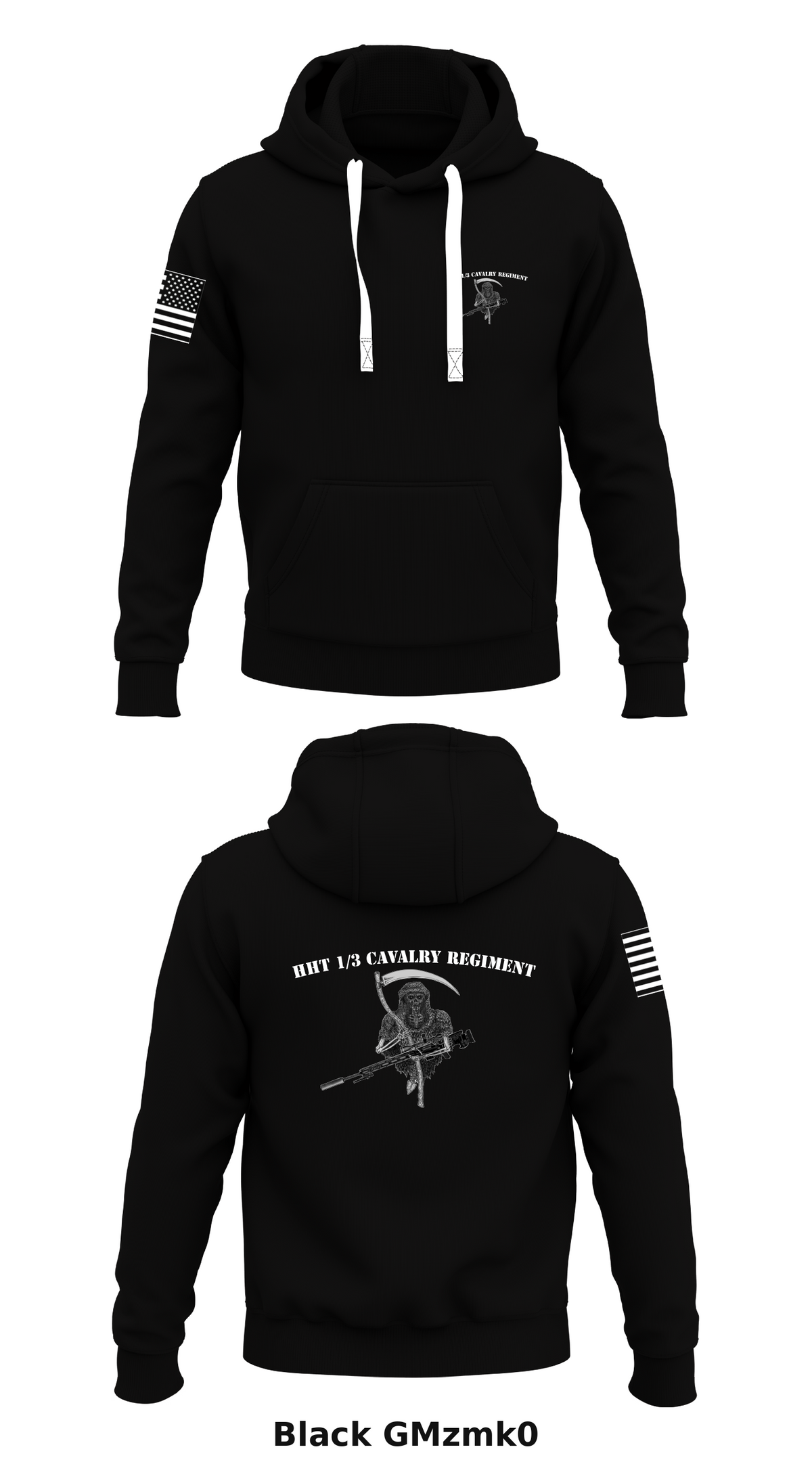 HHT 1/3 Cavalry Regiment Store 1 Core Men's Hooded Performance Sweatshirt - GMzmk0