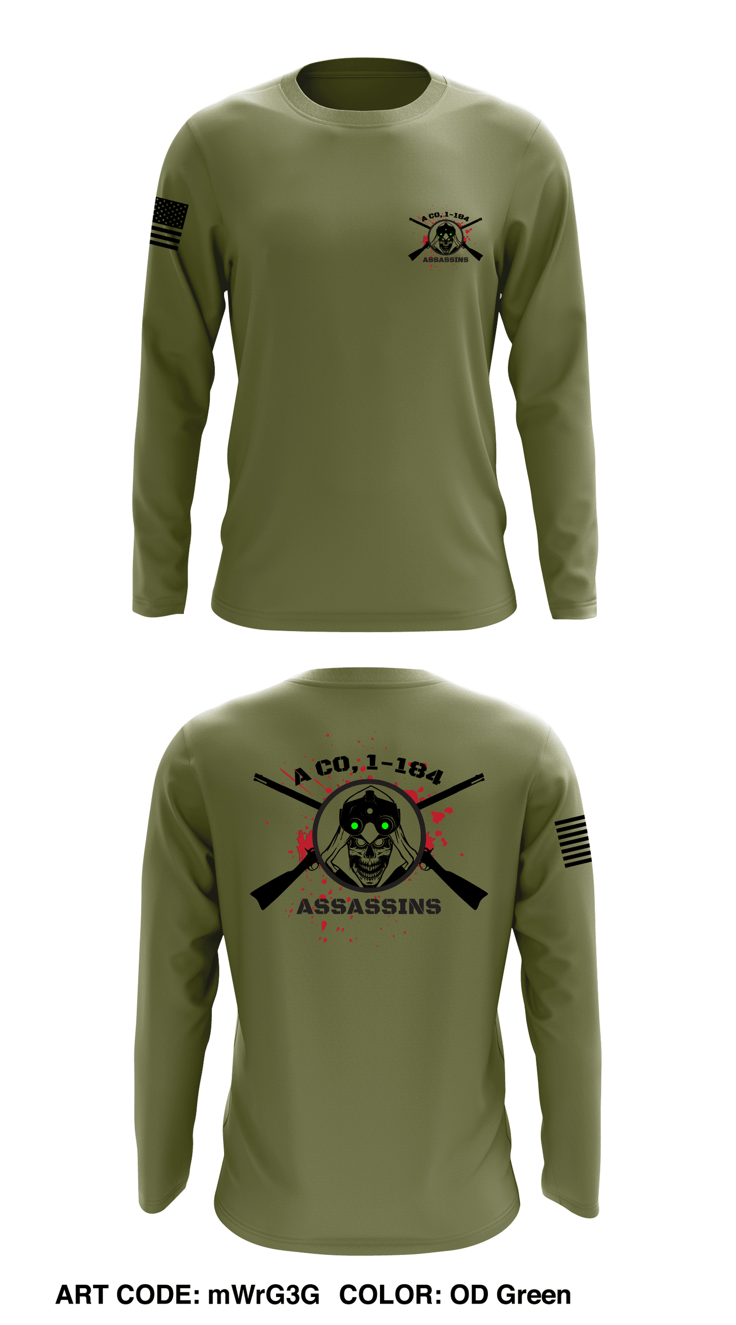A Co, 1-184 IN Store 1 Core Men's LS Performance Tee - mWrG3G