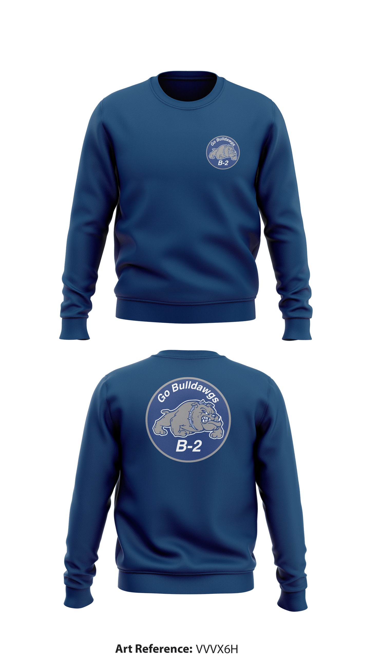 B2 Bulldawgs Store 1 Core Men's Crewneck Performance Sweatshirt - VvvX6h