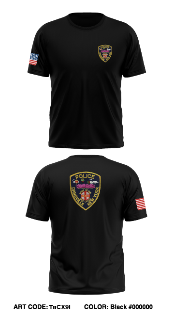 Dansville Police Department Store 1 Core Men's SS Performance Tee - TnCX9f