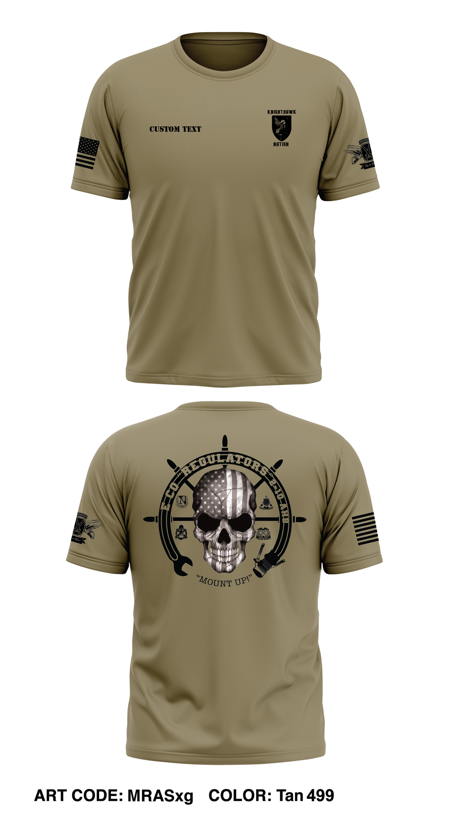 CUSTOM - E Co, 2-10 AHB, 10th CAB Store 1 Core Men's SS Performance Tee - MRASxg