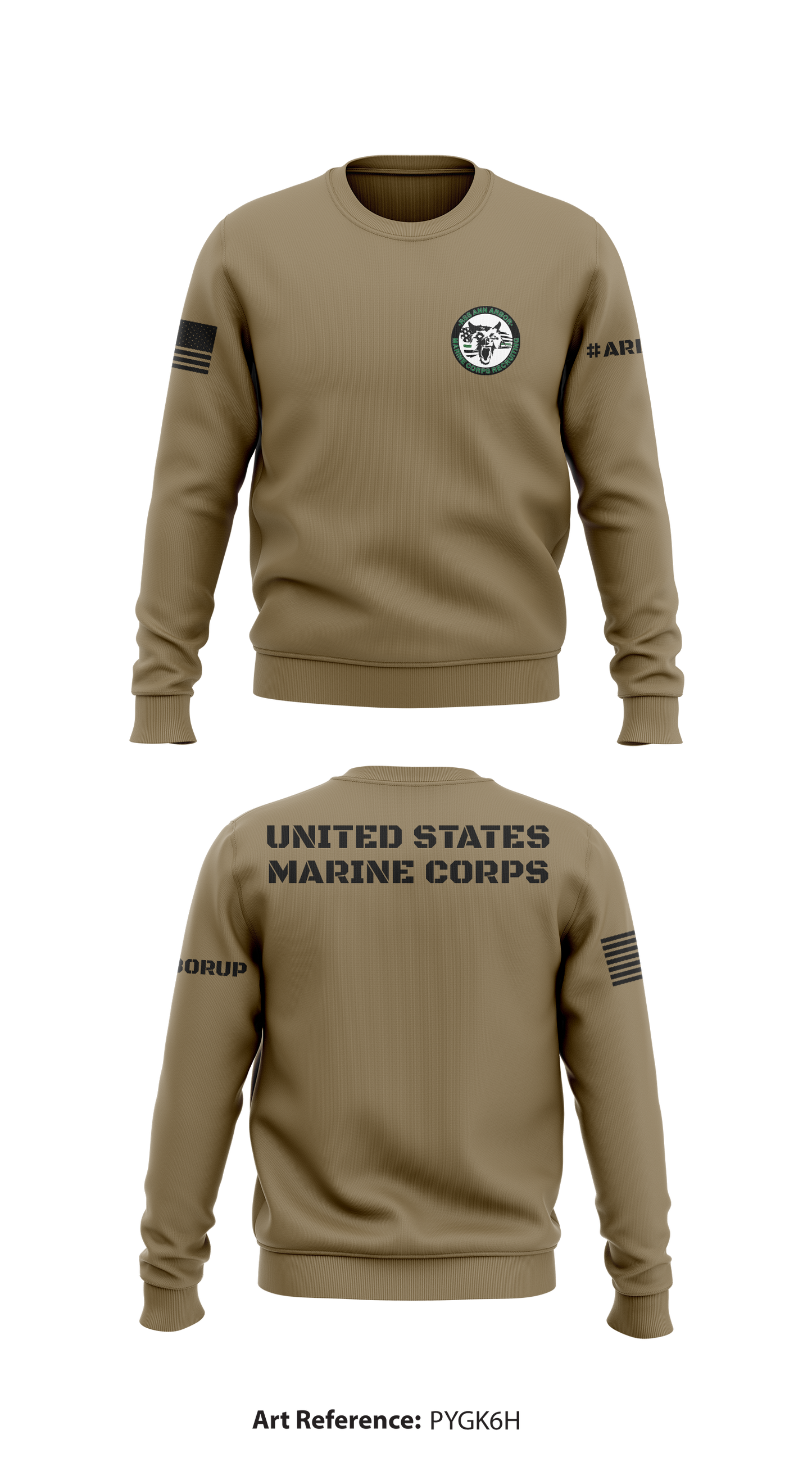 RSS ANN ARBOR Store 1 Core Men's Crewneck Performance Sweatshirt - PyGK6h