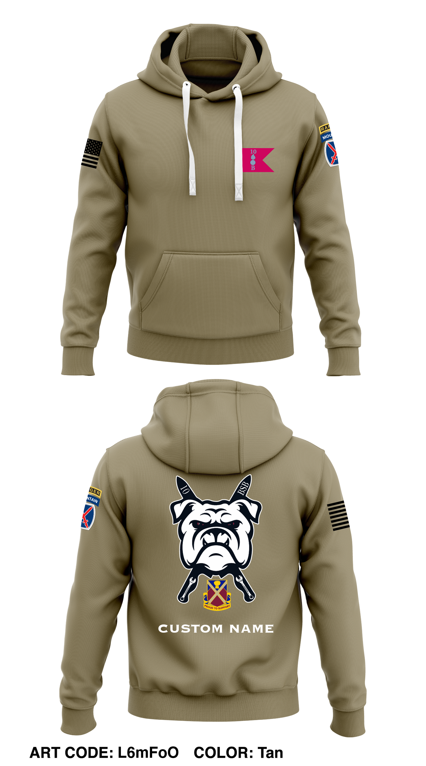 B CO, 1TH BSB, 1 BCT STORE 1 Core Men's Hooded Performance Sweatshirt - L6mFoO