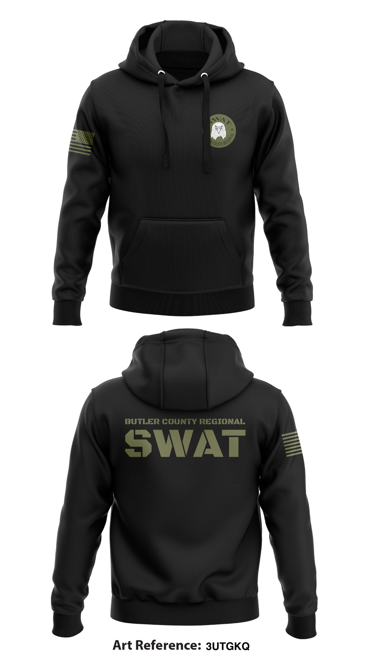 Butler County Regional SWAT Core Men's Hooded Performance Sweatshirt - 3UtGkQ