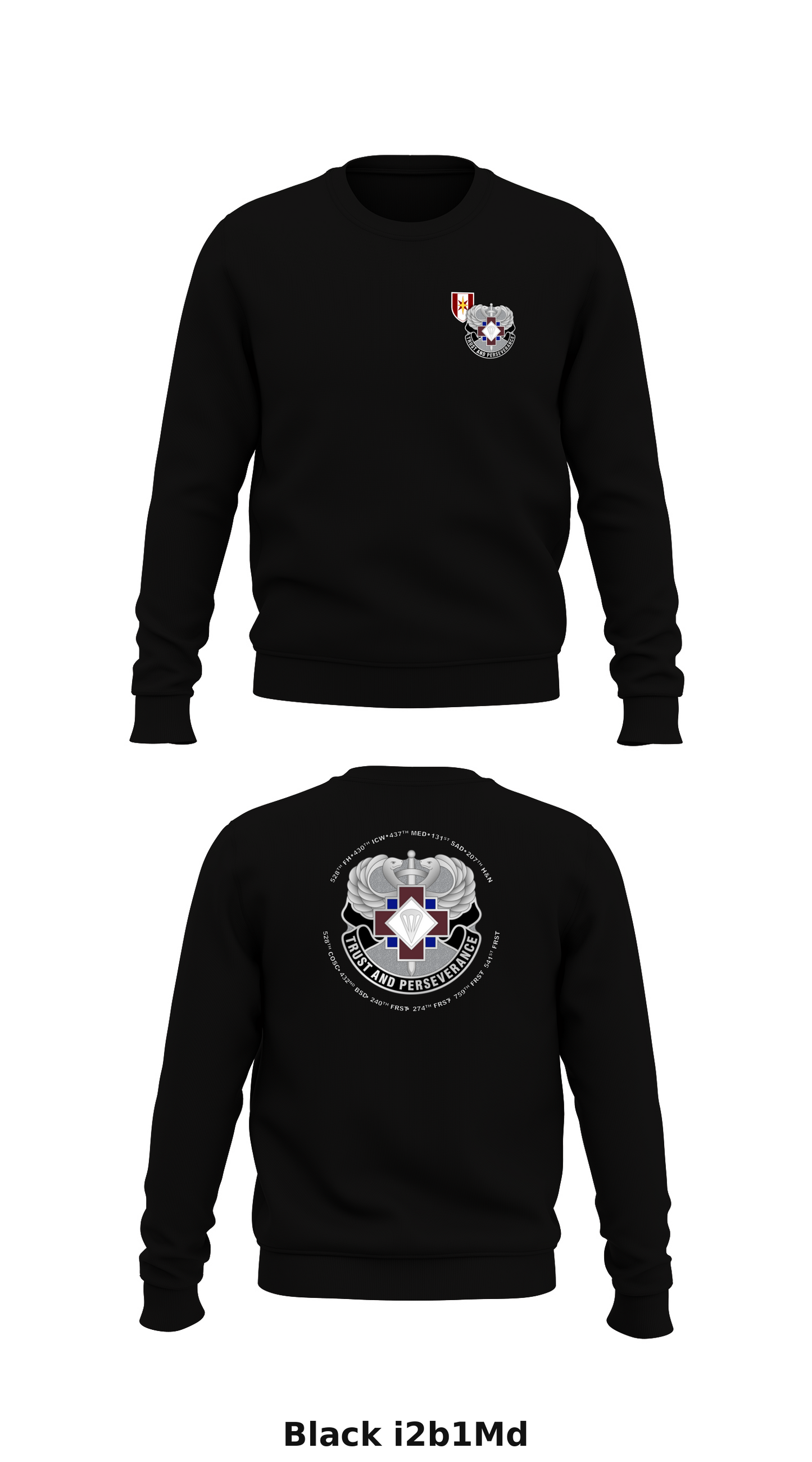 16TH HOSPITAL CENTER Store 1 Core Men's Crewneck Performance Sweatshirt - i2b1Md