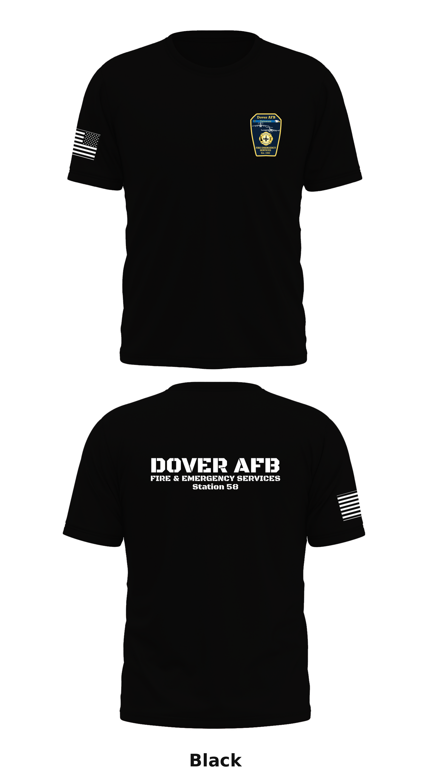 Dover AFB Fire & Emergency Services Store 1 Core Men's SS Performance Tee - 37801405772