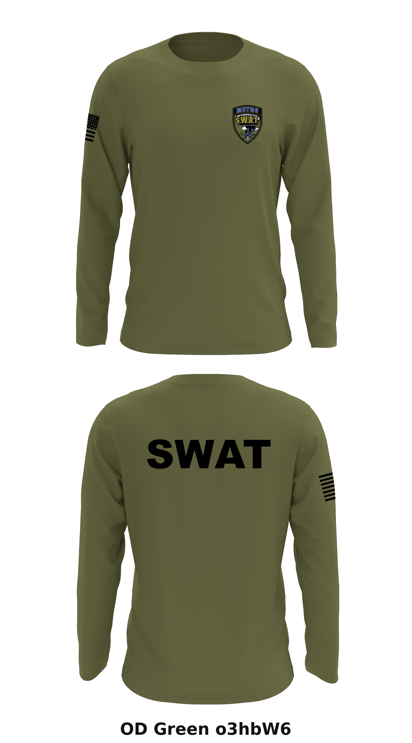 Metro SWAT Store 1 Core Men's LS Performance Tee - o3hbW6