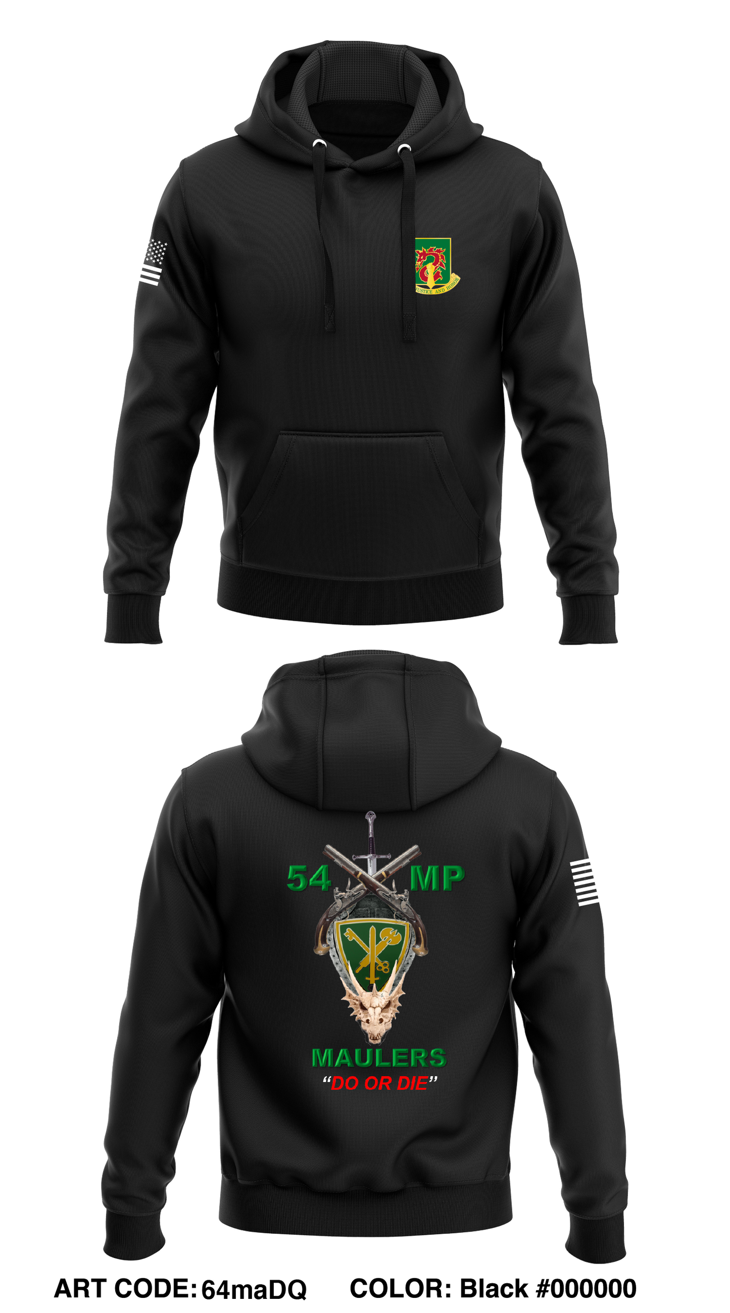 54 MP CO Store 1 Core Men's Hooded Performance Sweatshirt - 64maDQ