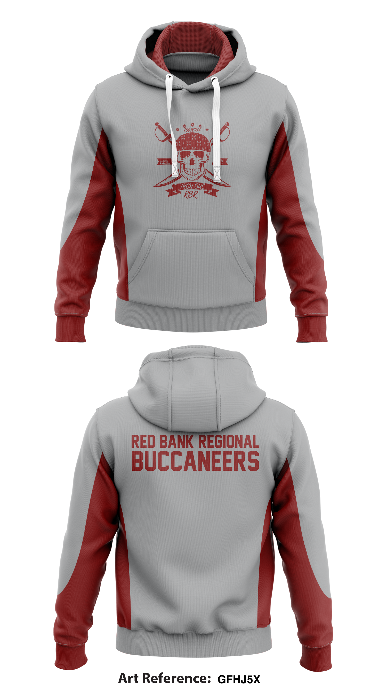 savicustoms Red Bank Regional Buccaneers Store 1 Core Men's Hooded Performance Sweatshirt - GFHj5x 4XL