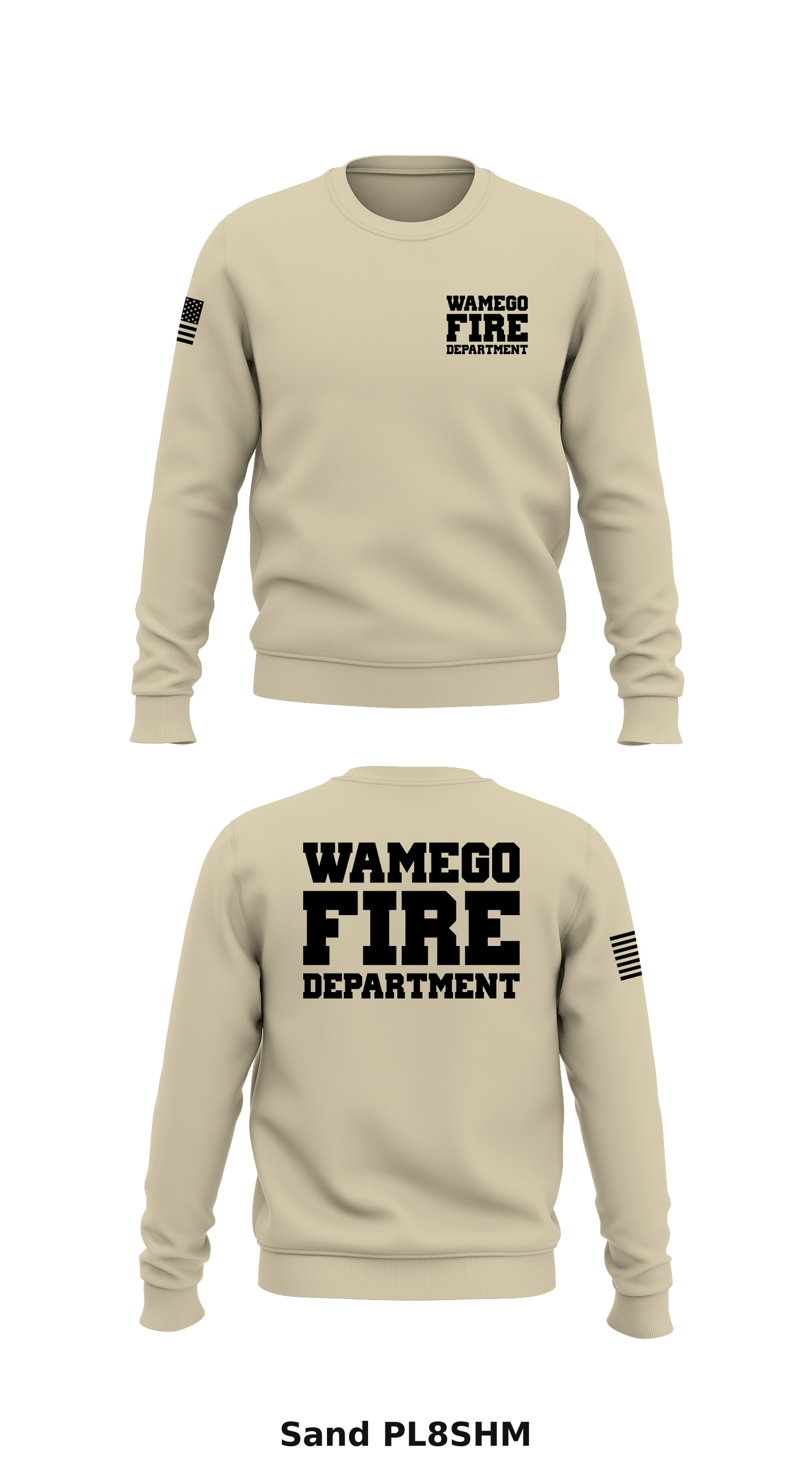 Wamego Fire Dept. Store 1 Core Men's Crewneck Performance Sweatshirt - PL8SHM
