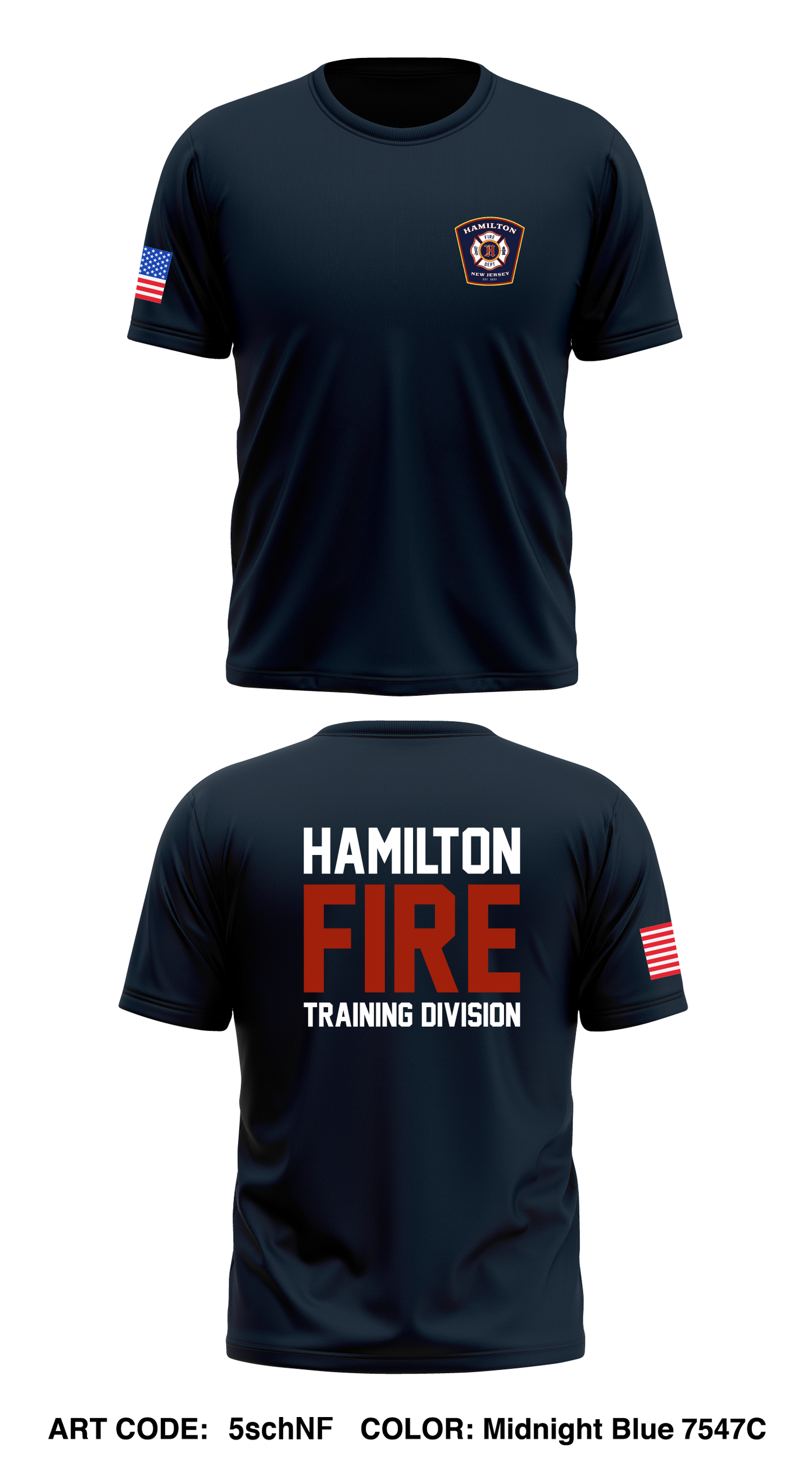 Hamilton Training Division Store 1 Core Men's SS Performance Tee - 5schNF