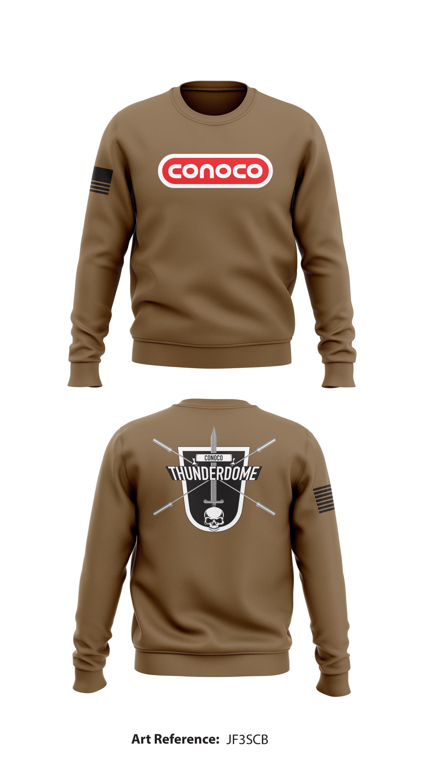 Black Falcons Core Men's Crewneck Performance Sweatshirt - jF3sCb