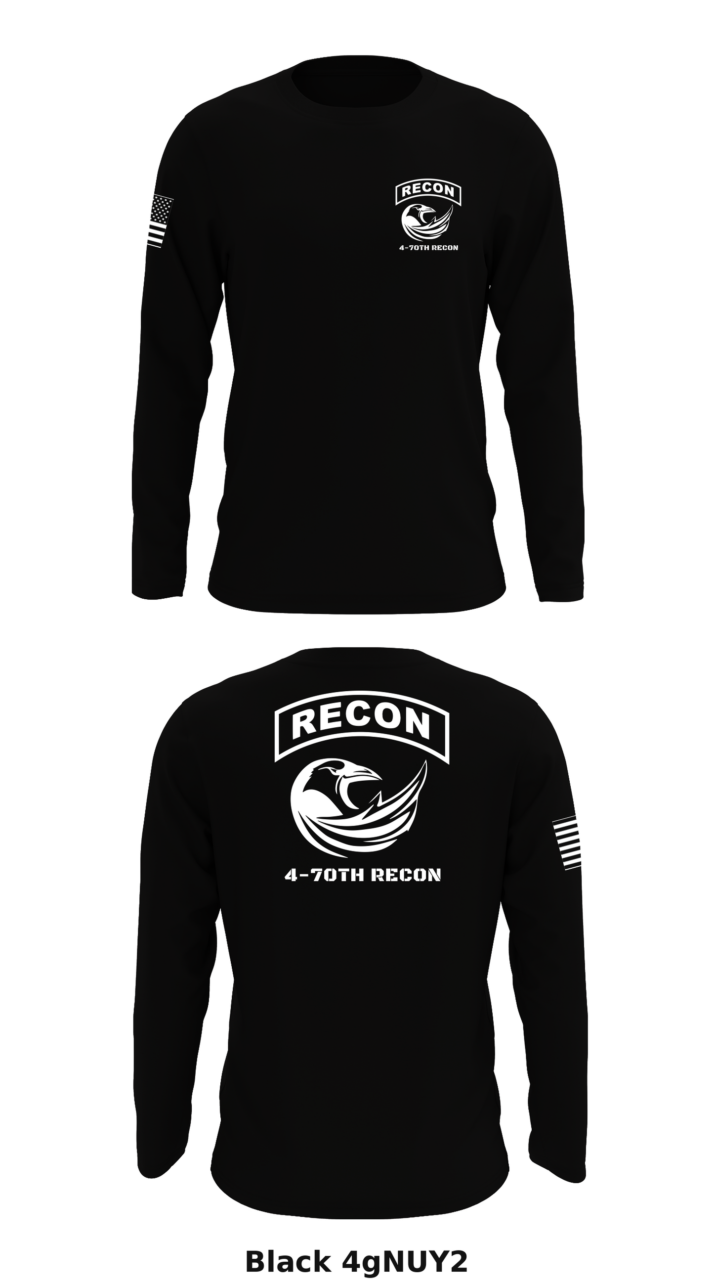 4-70TH RECON Store 1 Core Men's LS Performance Tee - 4gNUY2