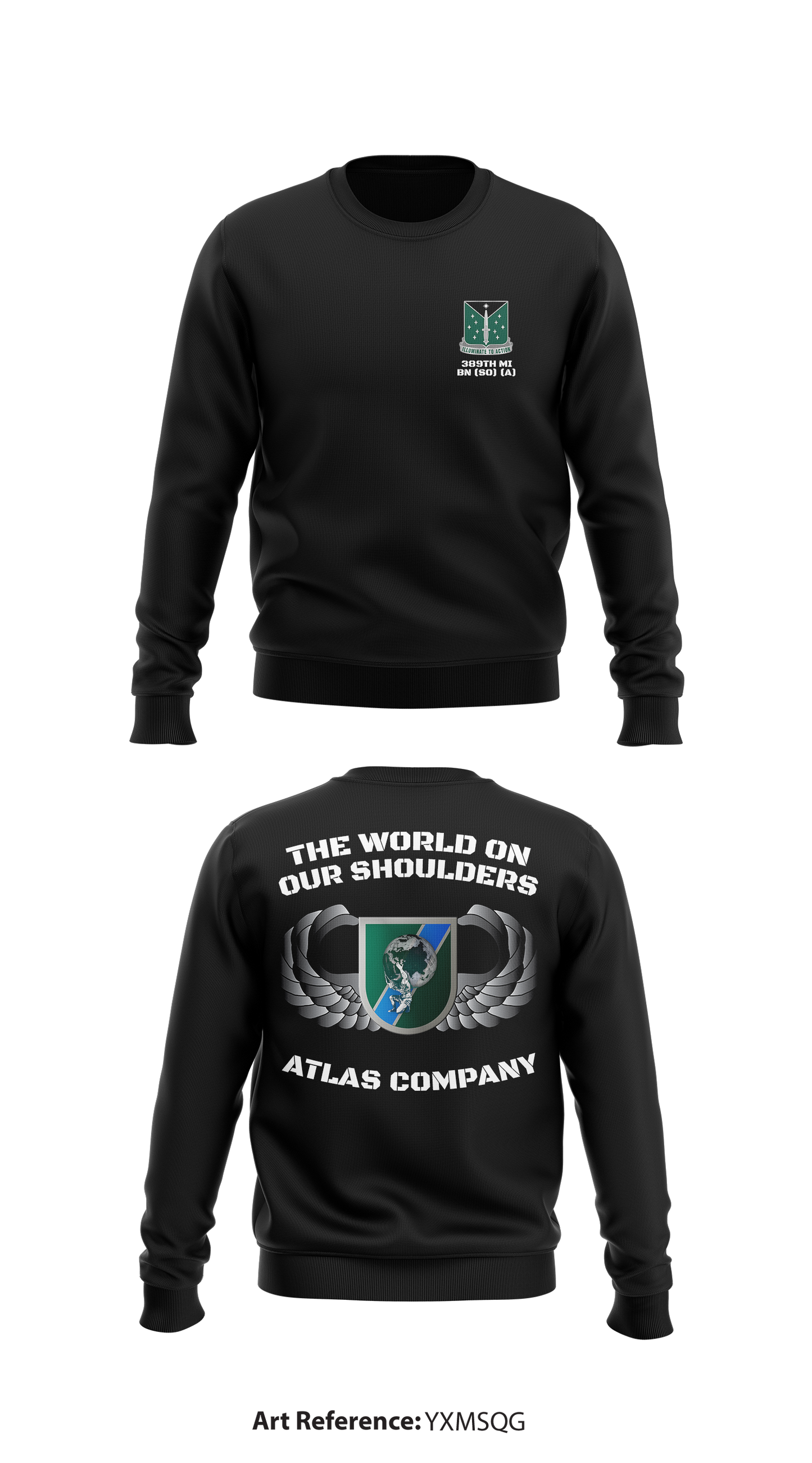 ATLAS COMPANY Store 1 Core Men's Crewneck Performance Sweatshirt - YXMsqG