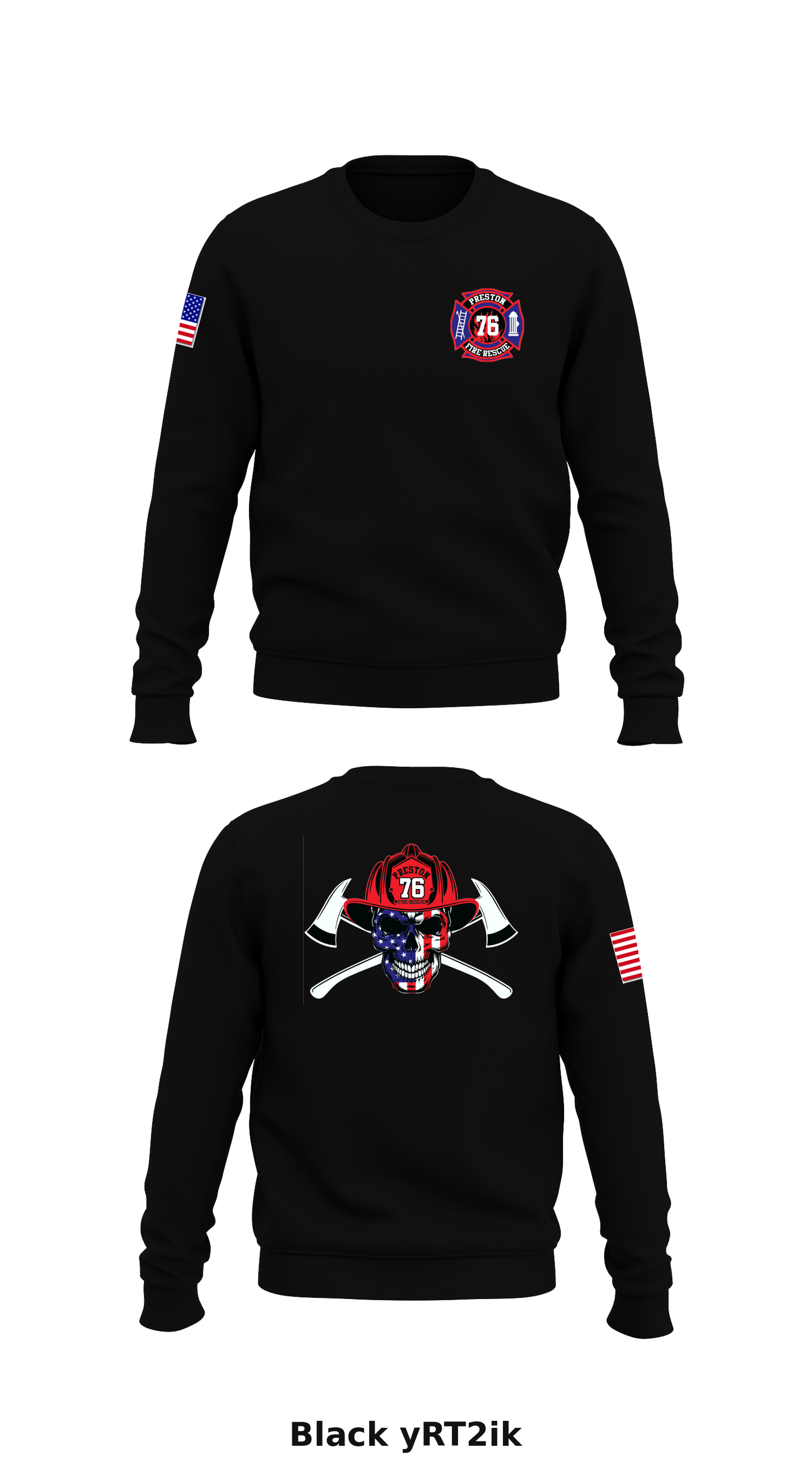 Preston Fire Store 1 Core Men's Crewneck Performance Sweatshirt - yRT2ik