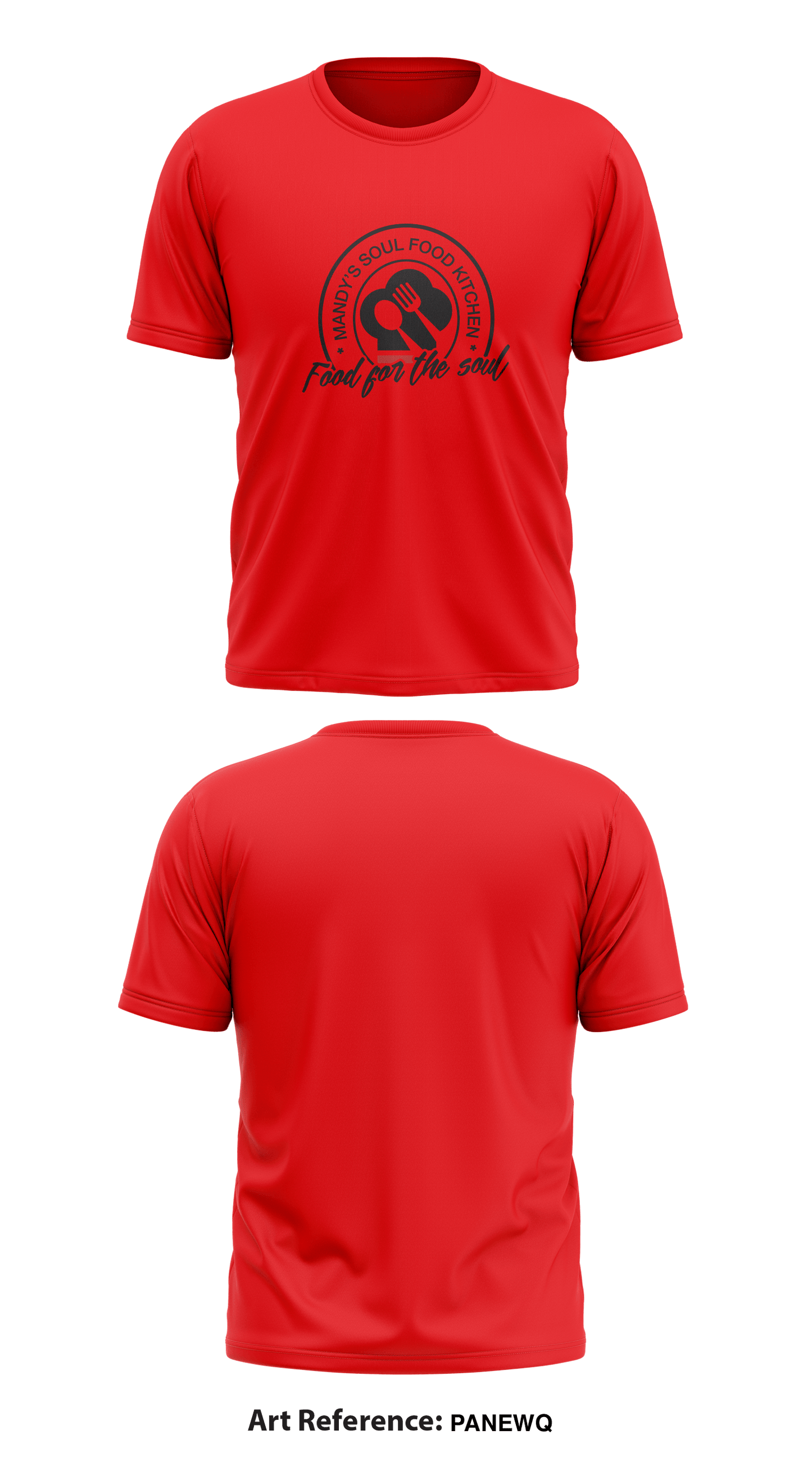 Mandy’s Soul Food Kitchen Core Men's SS Performance Tee - panewq