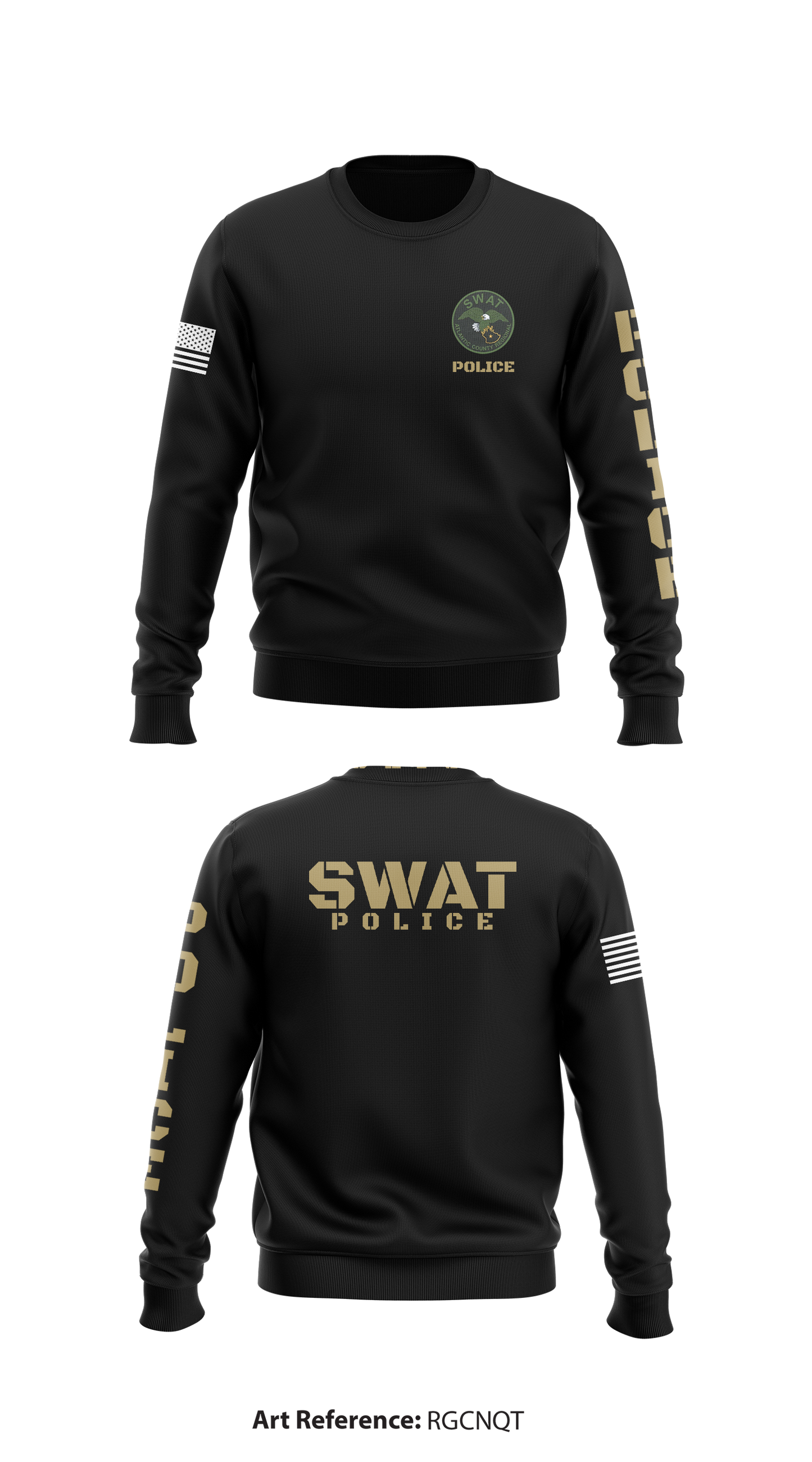 Atlantic County SWAT Store 1 Core Men's Crewneck Performance Sweatshirt - RgCNQT