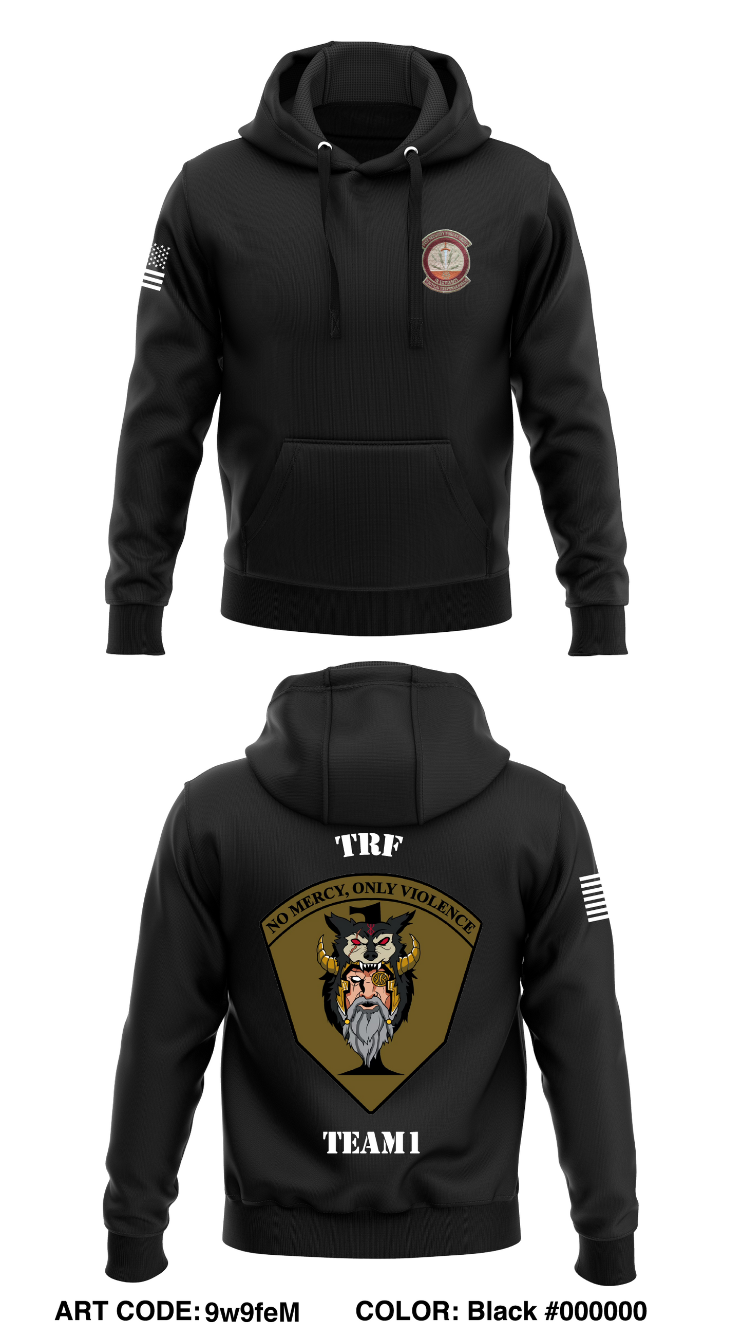 91MSOS TRF Team1 Store 1 Core Men's Hooded Performance Sweatshirt - 9w9feM